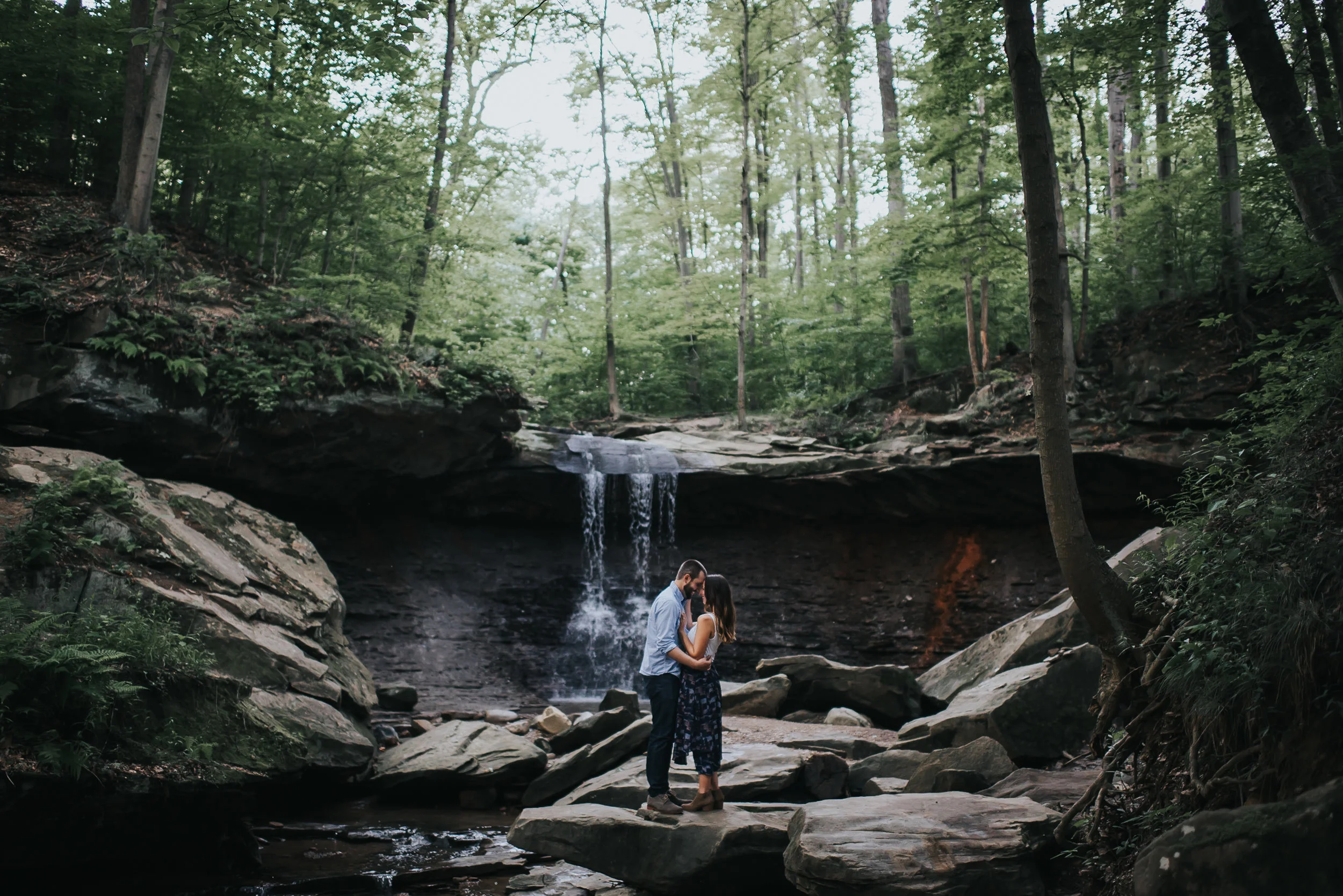 Blue Hen Falls Engagement photos | Laura and Ryan