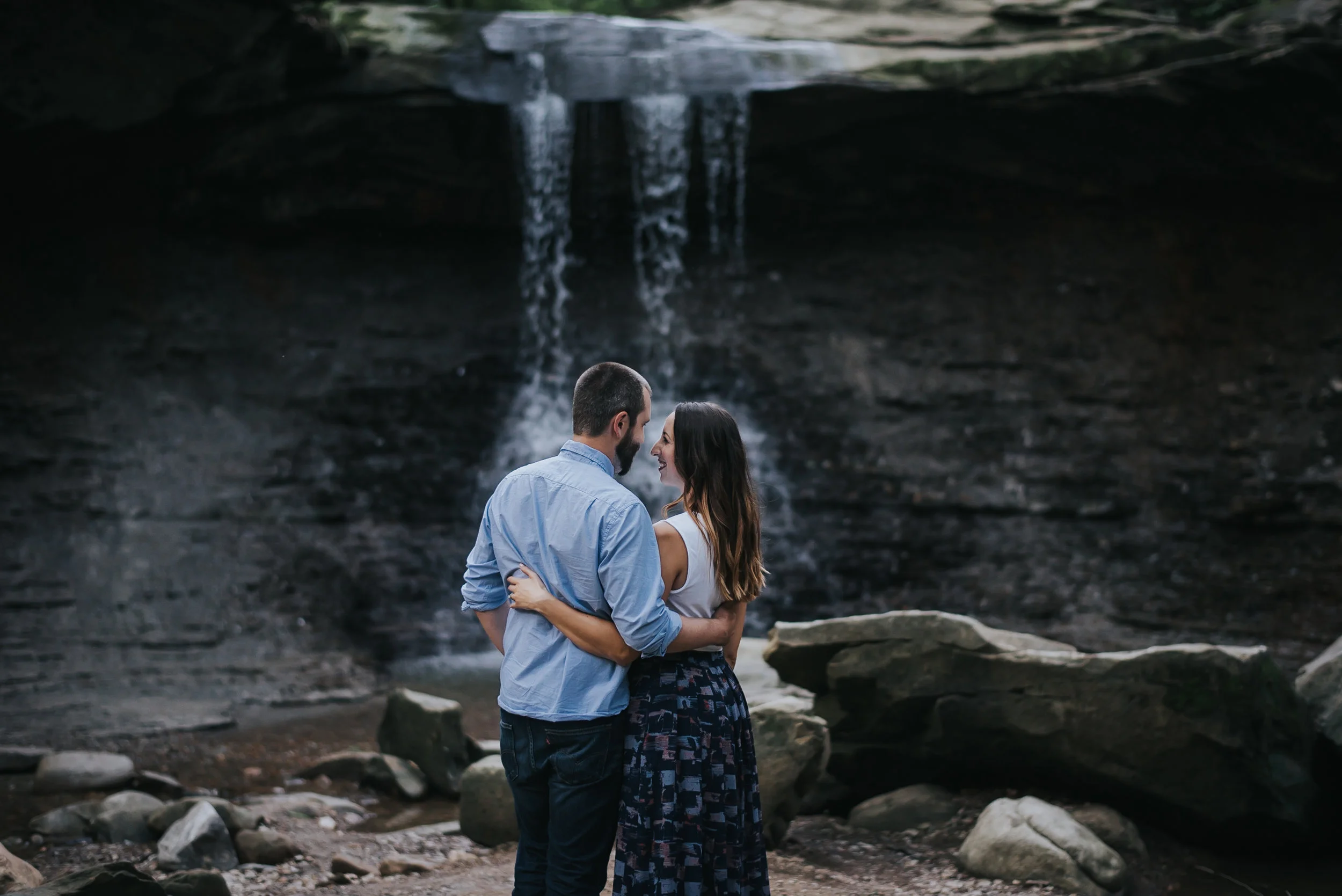Blue Hen Falls Engagement photos | Laura and Ryan