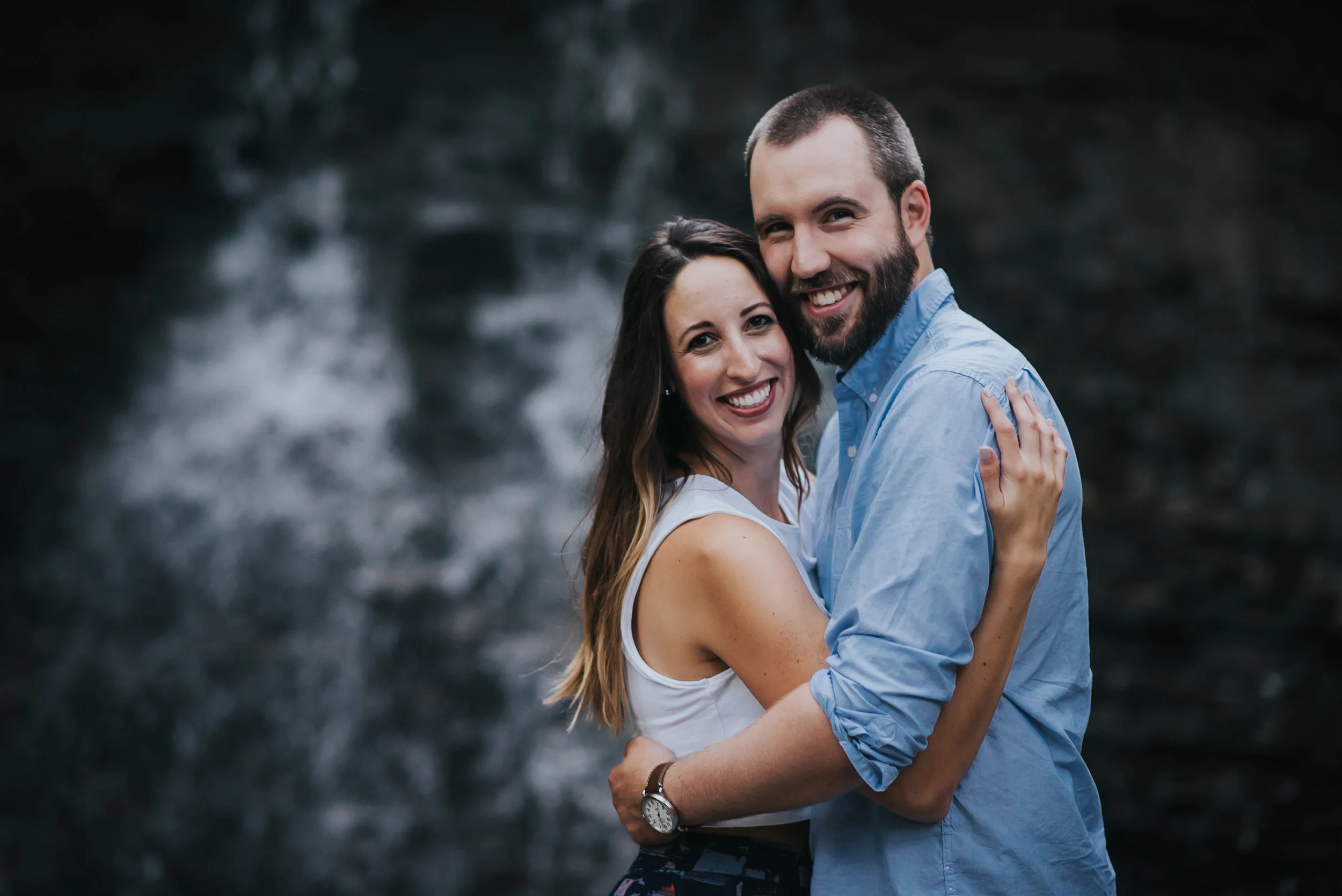Blue Hen Falls Engagement photos | Laura and Ryan