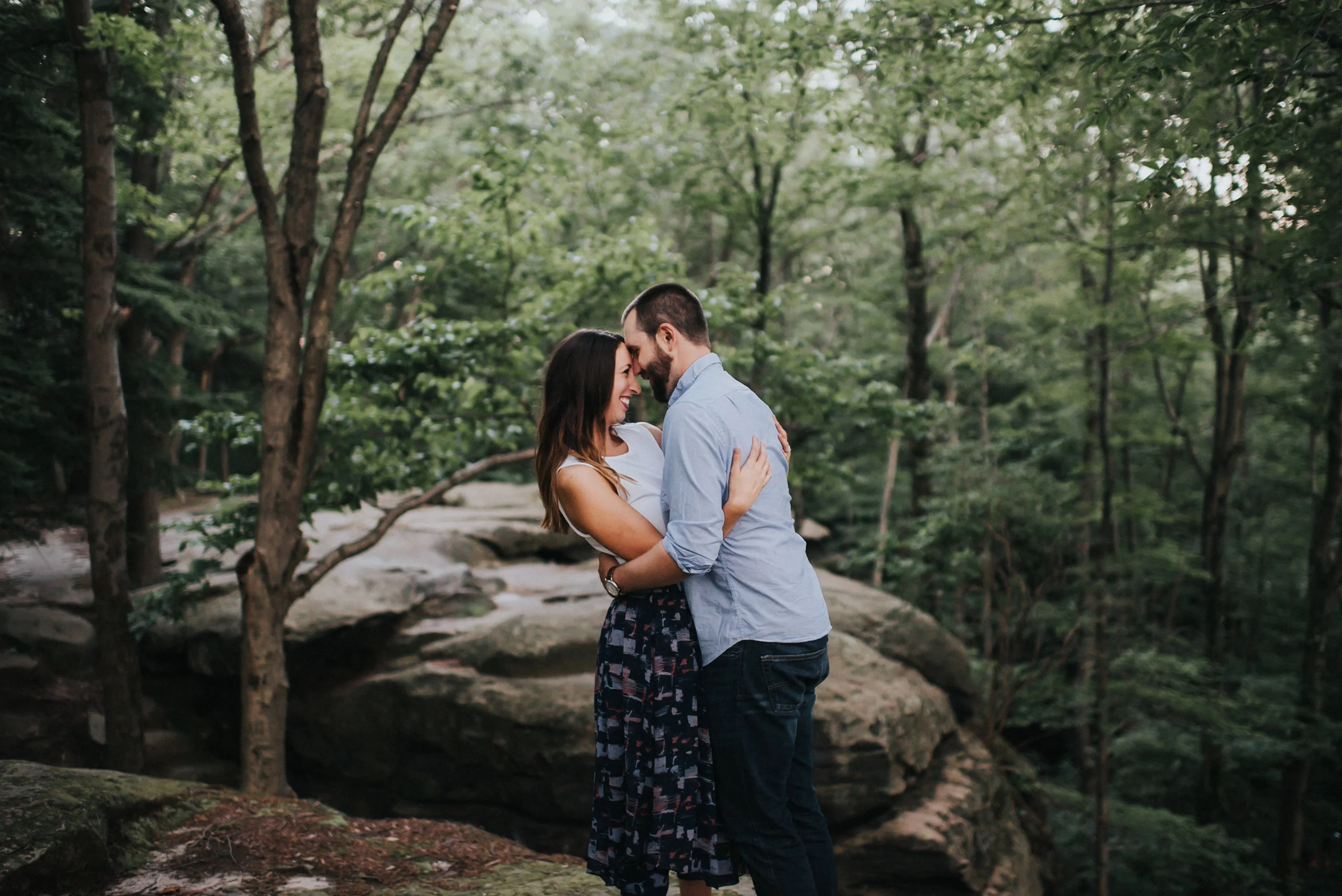 Blue Hen Falls Engagement photos | Laura and Ryan