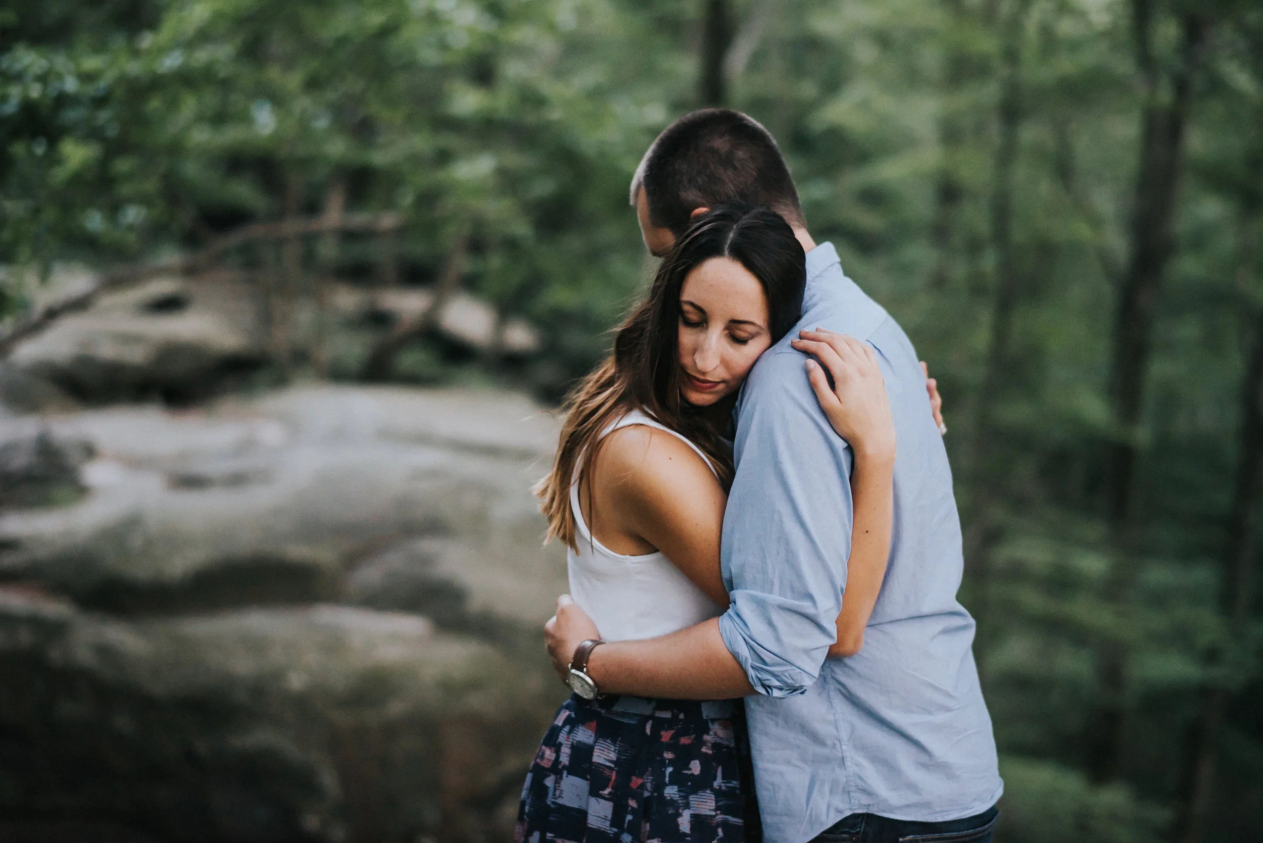 Blue Hen Falls Engagement photos | Laura and Ryan