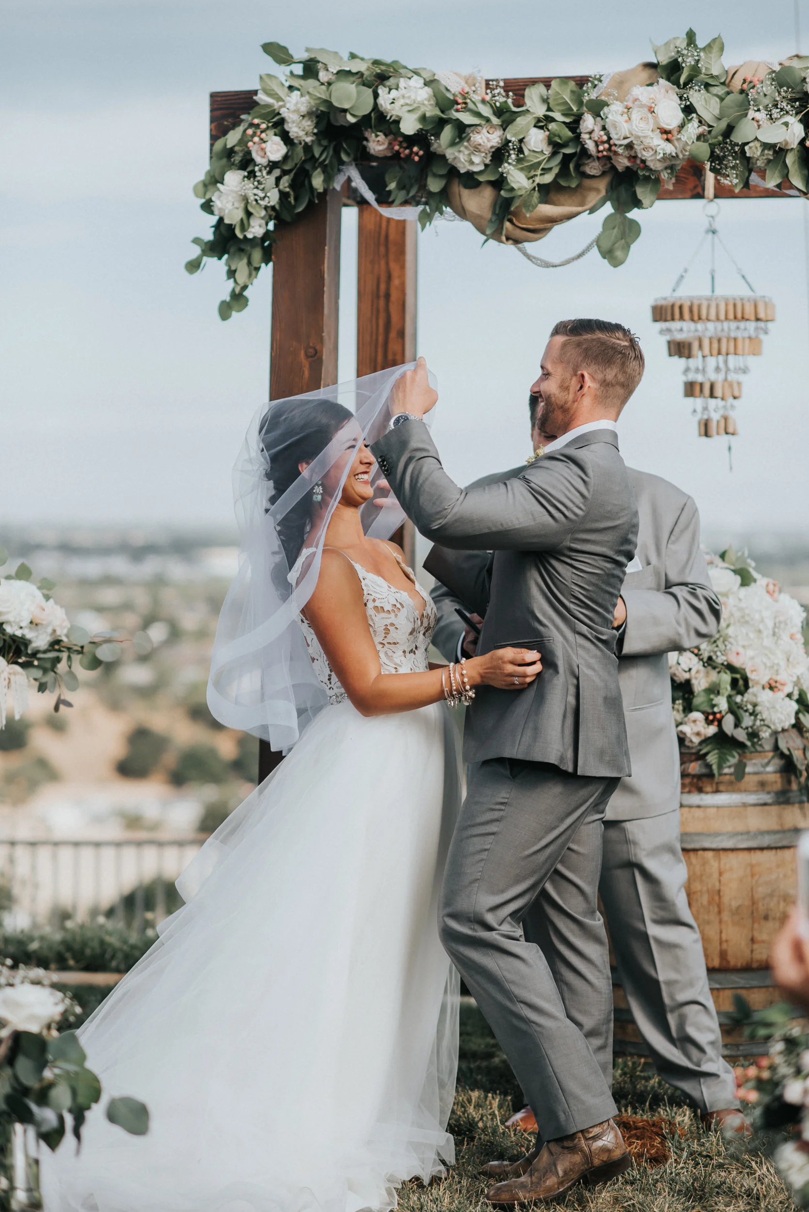 backyard wedding in san dimas california katie and mike
