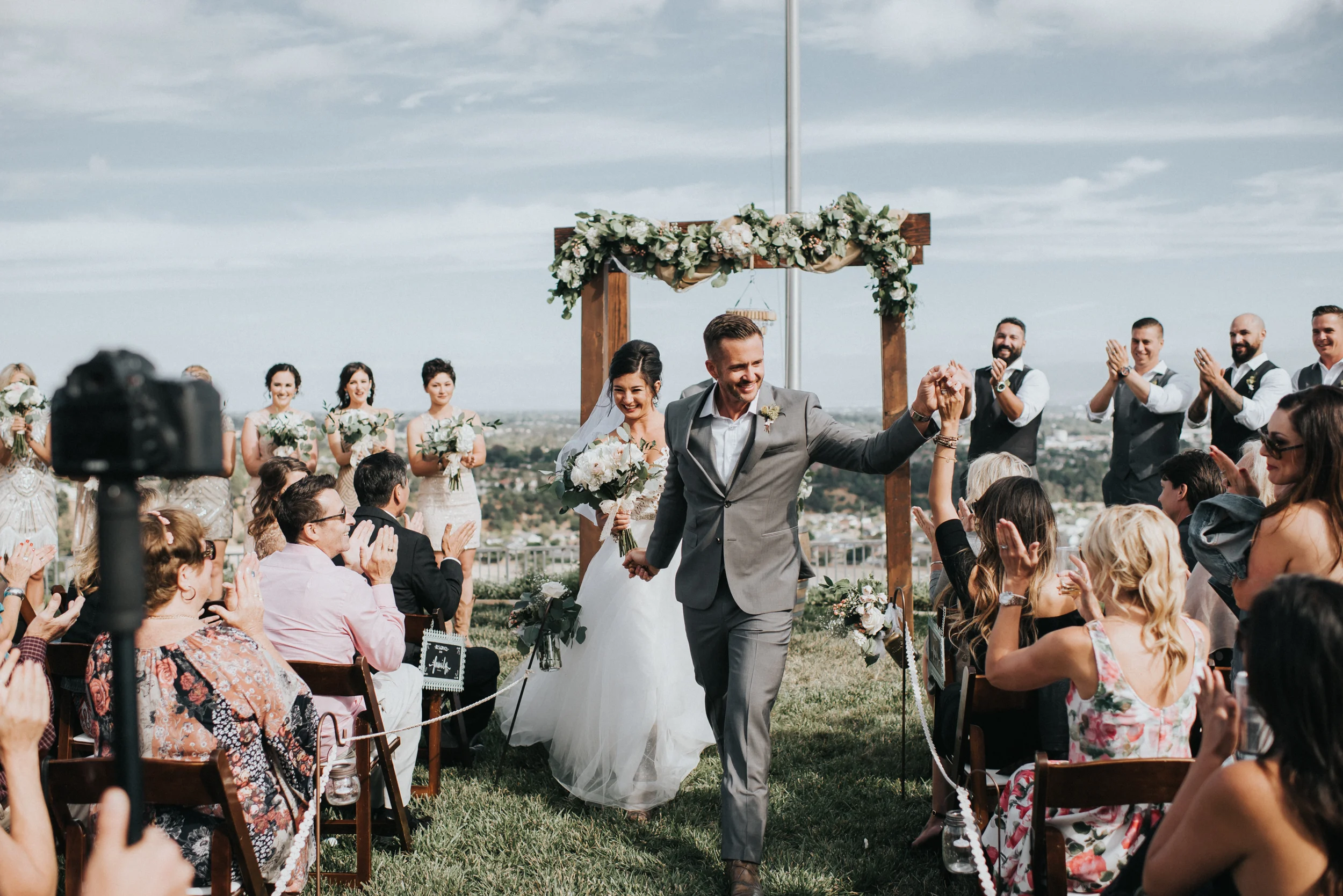 backyard wedding in san dimas california katie and mike