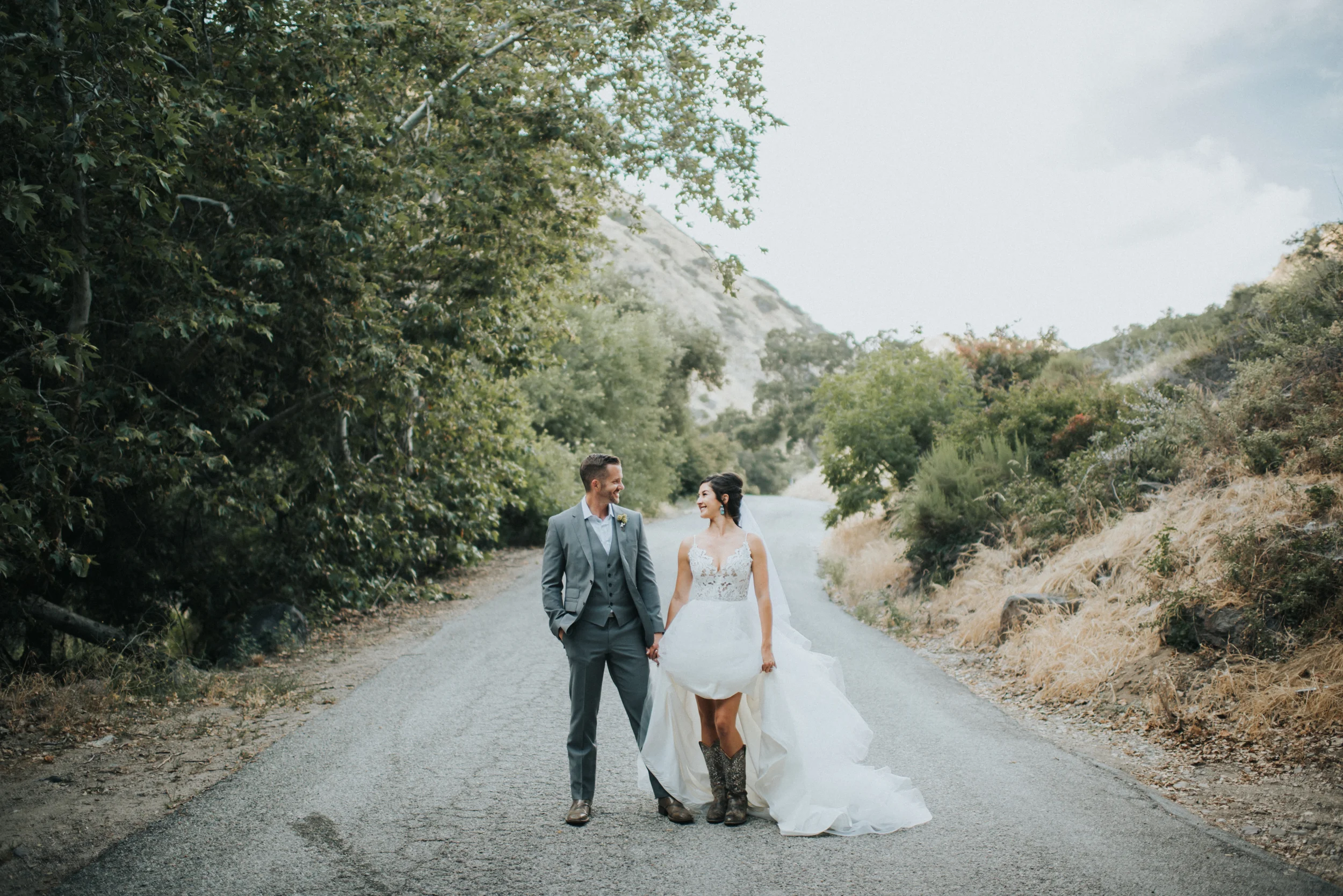 backyard wedding in san dimas california katie and mike