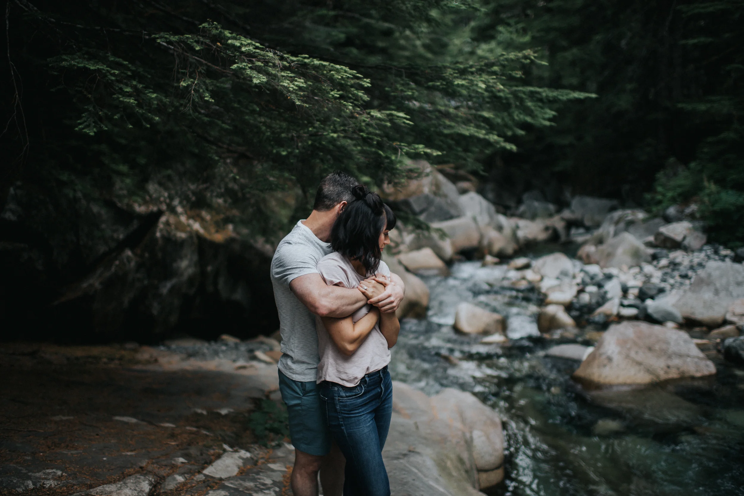 Engagement at Franklin Falls in Snoqualmie Pass, WA | Lauren & JC