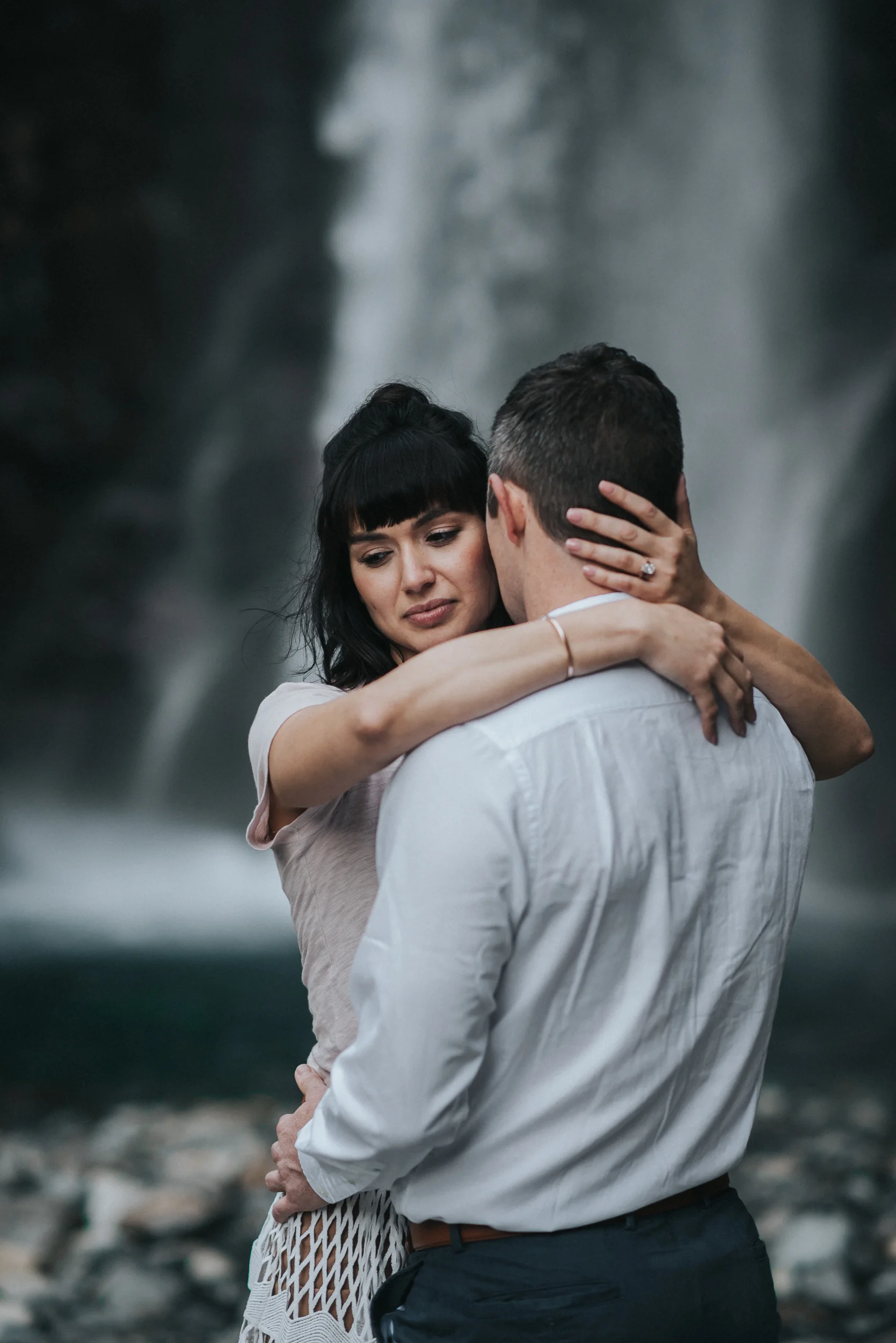 Engagement at Franklin Falls in Snoqualmie Pass, WA | Lauren & JC