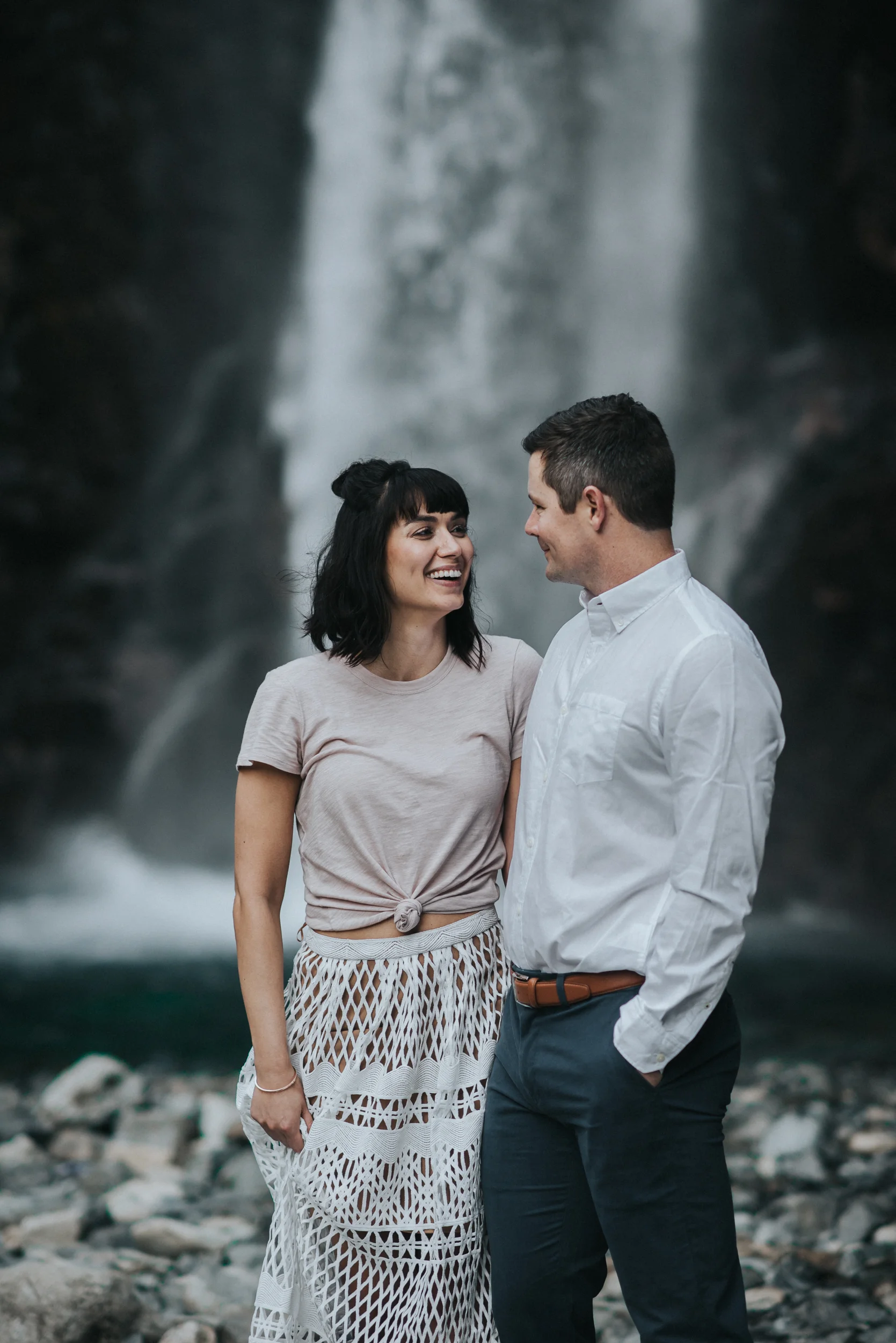 Engagement at Franklin Falls in Snoqualmie Pass, WA | Lauren & JC