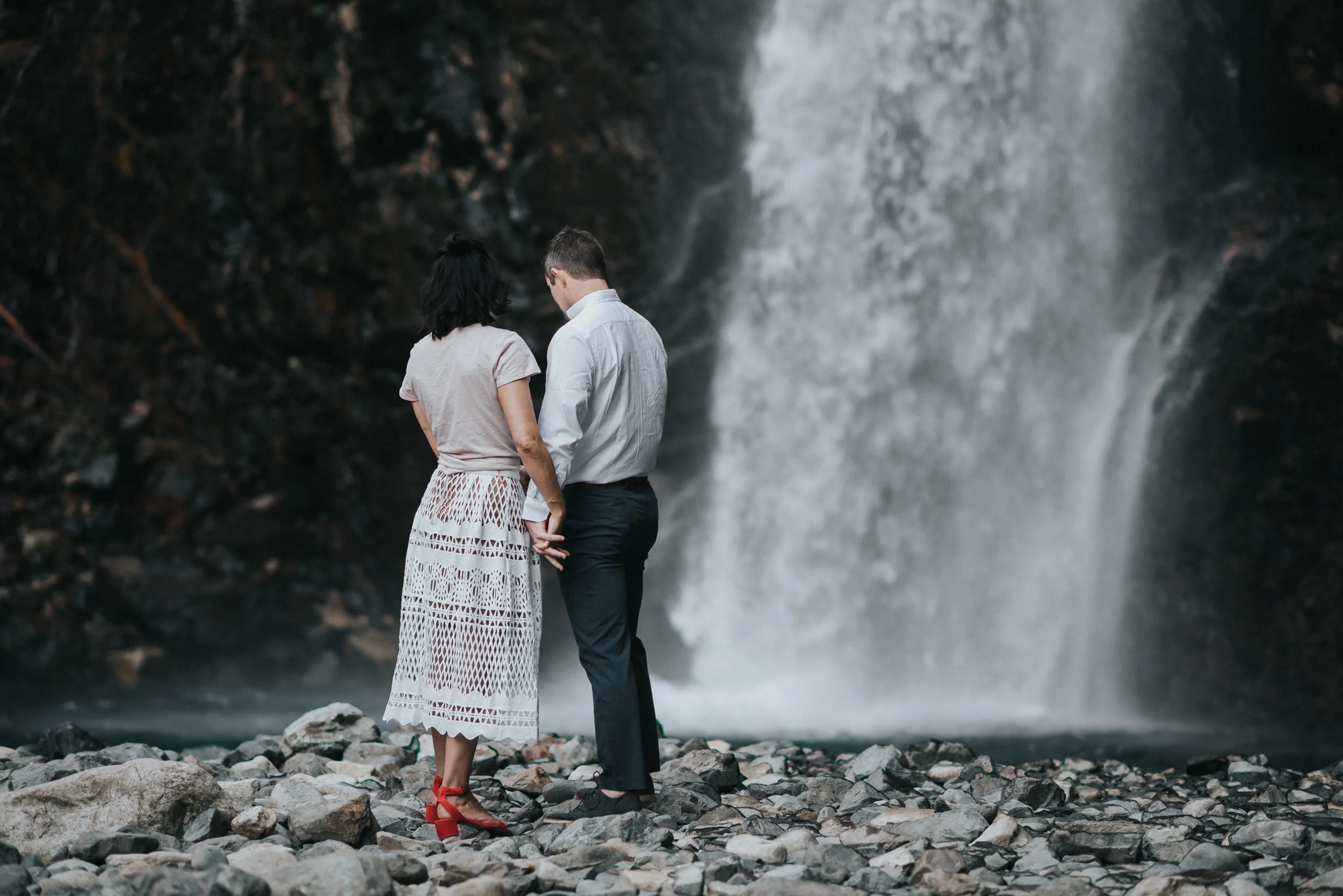 Engagement at Franklin Falls in Snoqualmie Pass, WA | Lauren & JC