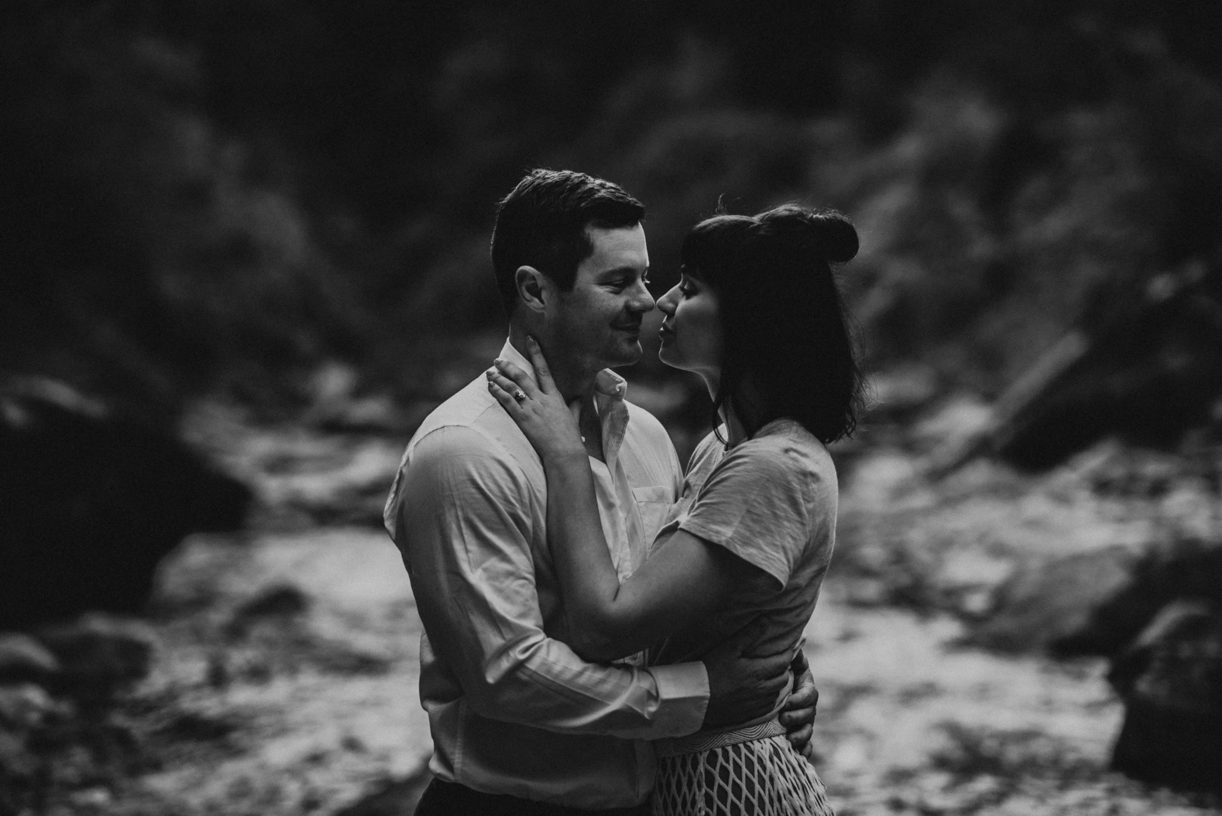 Engagement at Franklin Falls in Snoqualmie Pass, WA | Lauren & JC