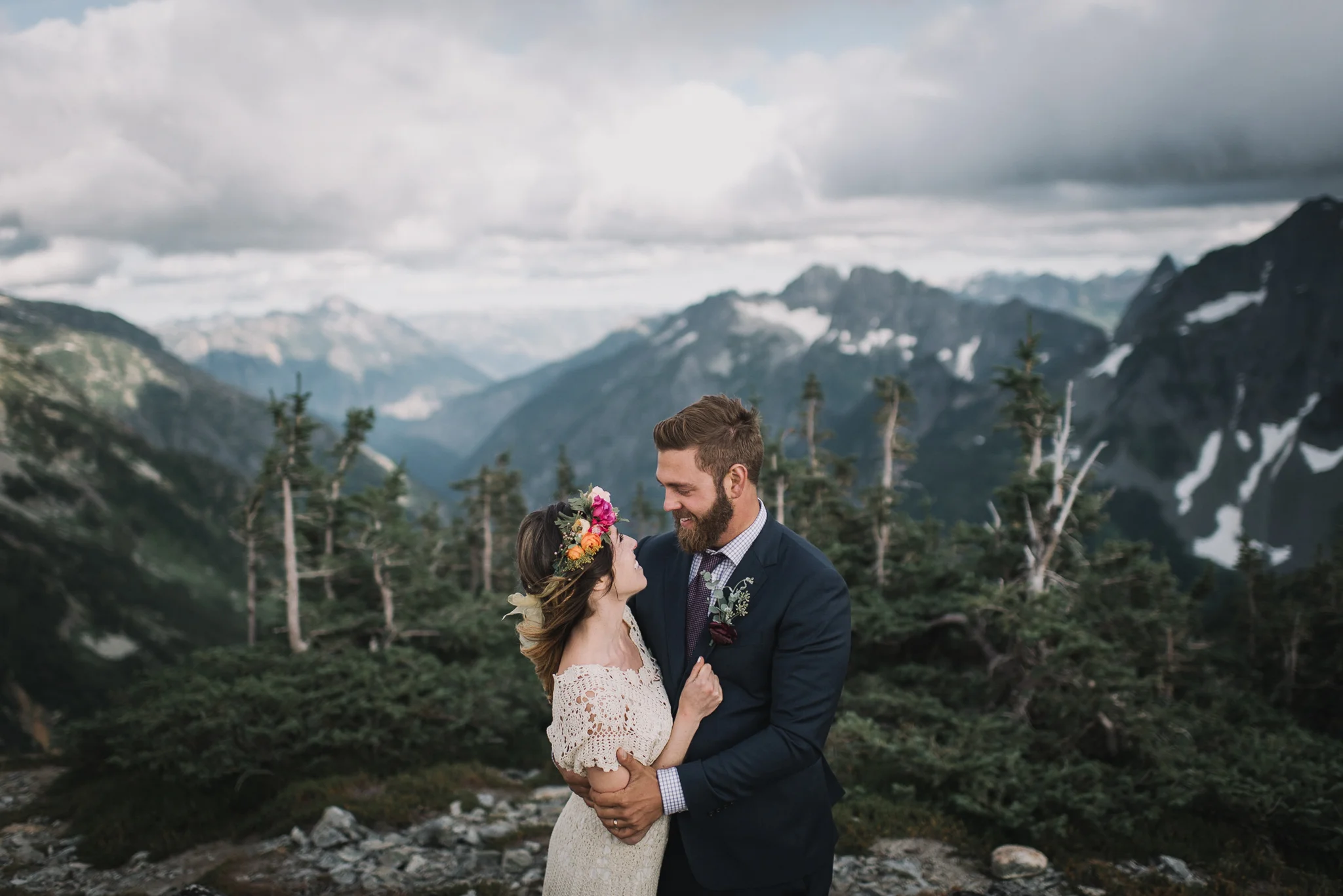 Sahale Arm Elopement In The North Cascades, Washington | Taylor & David