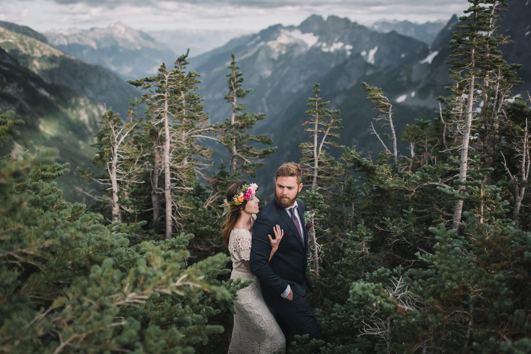 Sahale Arm Elopement In The North Cascades, Washington | Taylor & David