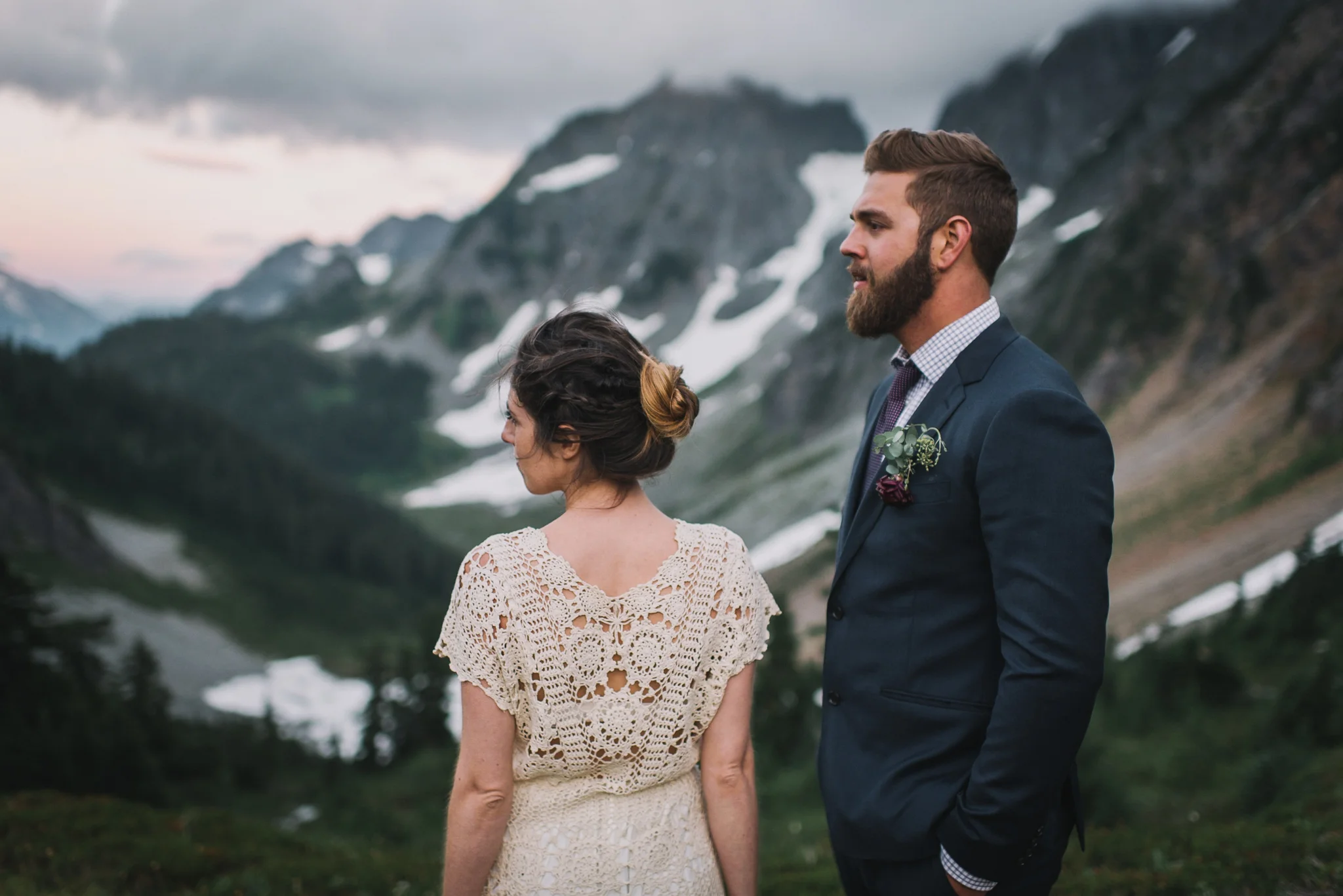 Sahale Arm Elopement In The North Cascades, Washington | Taylor & David