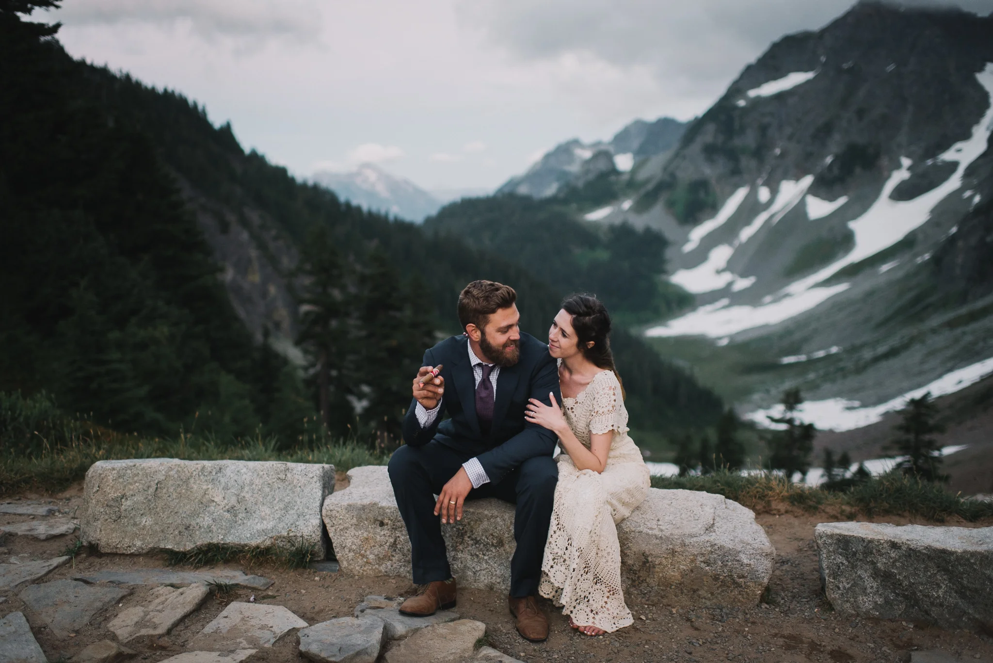 Sahale Arm Elopement In The North Cascades, Washington | Taylor & David