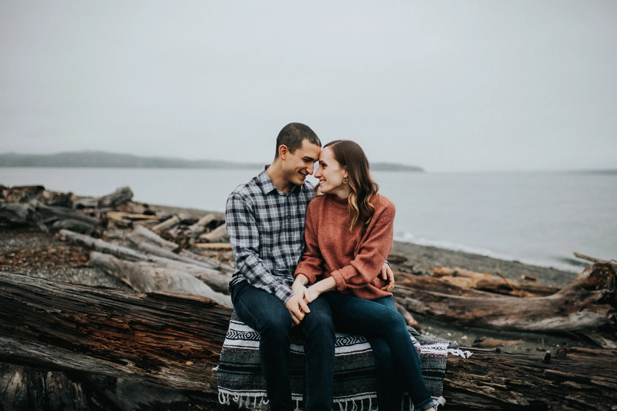 Engagement at Fay Bainbridge Park on Bainbridge Island WA | Nicole & Max