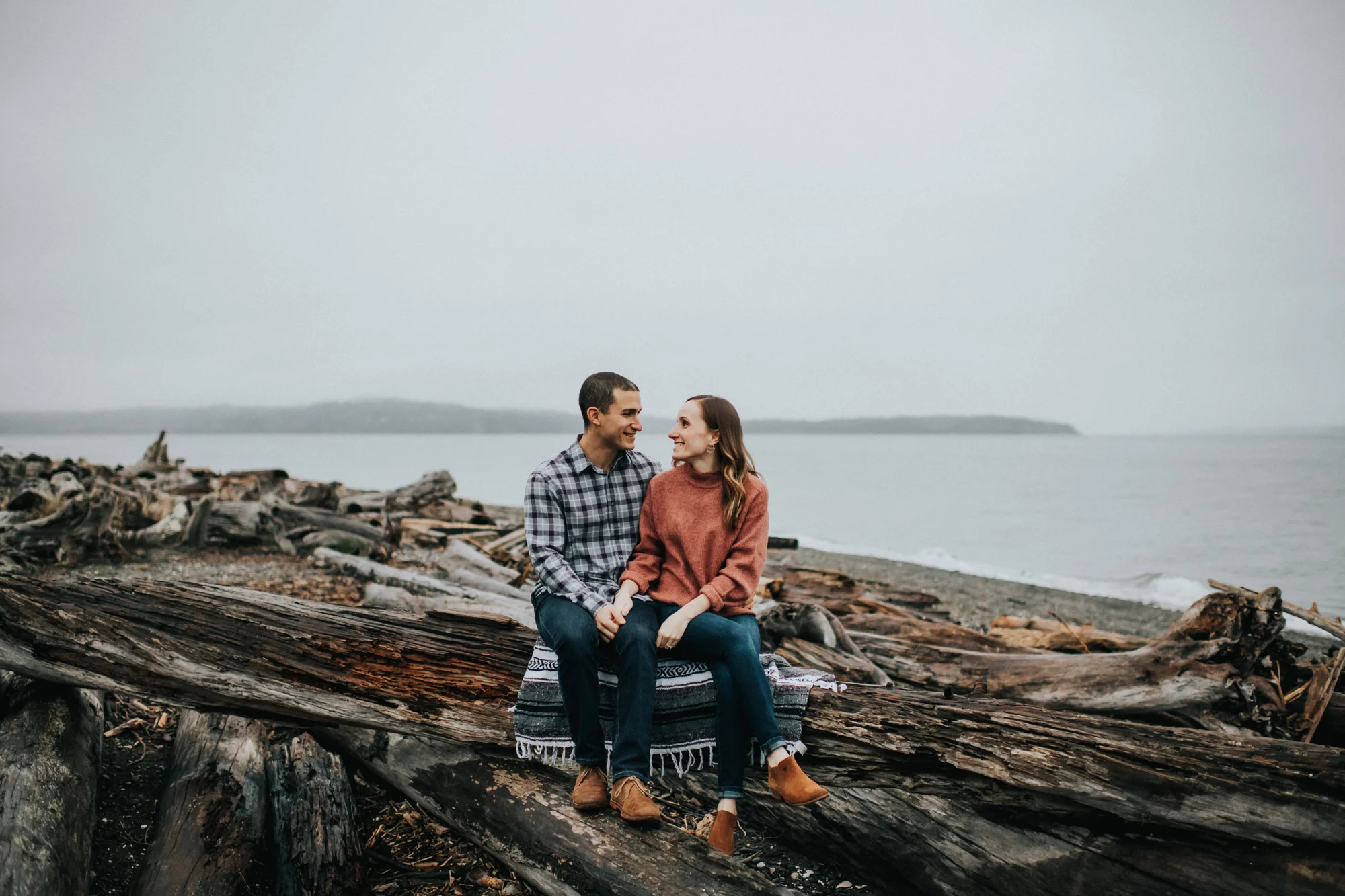 Engagement at Fay Bainbridge Park on Bainbridge Island WA | Nicole & Max