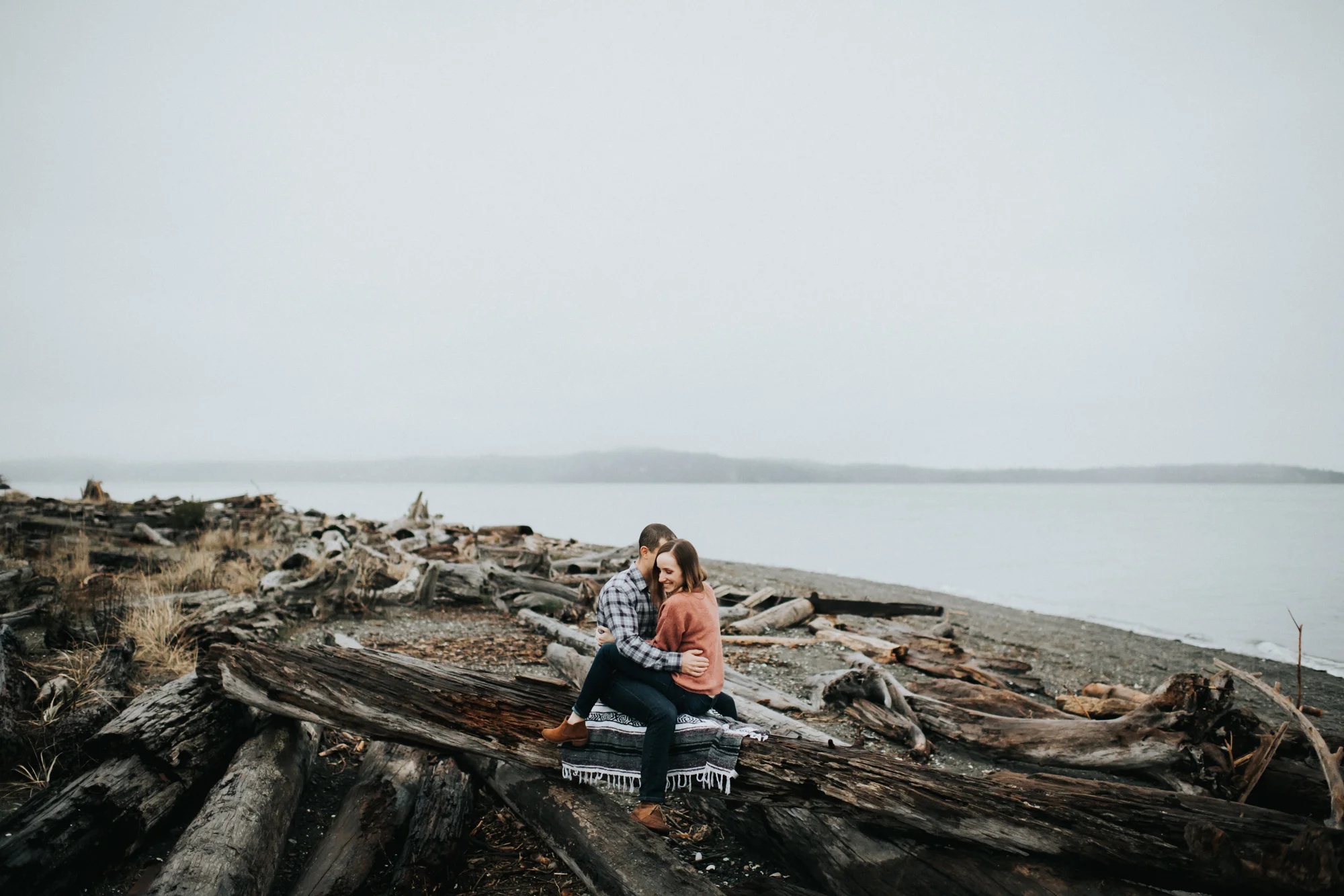 Engagement at Fay Bainbridge Park on Bainbridge Island WA | Nicole & Max
