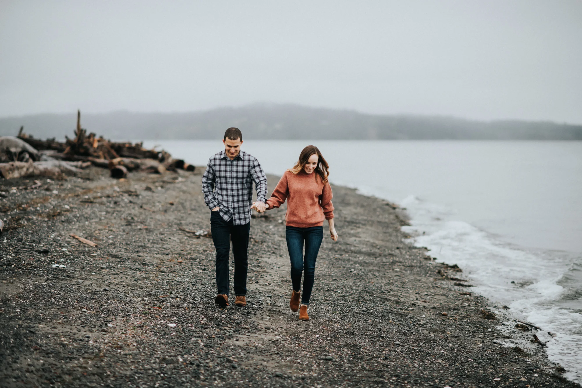 Engagement at Fay Bainbridge Park on Bainbridge Island WA | Nicole & Max