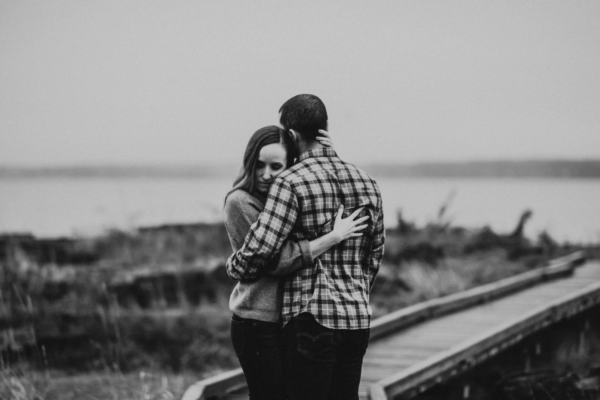 Engagement at Fay Bainbridge Park on Bainbridge Island WA | Nicole & Max