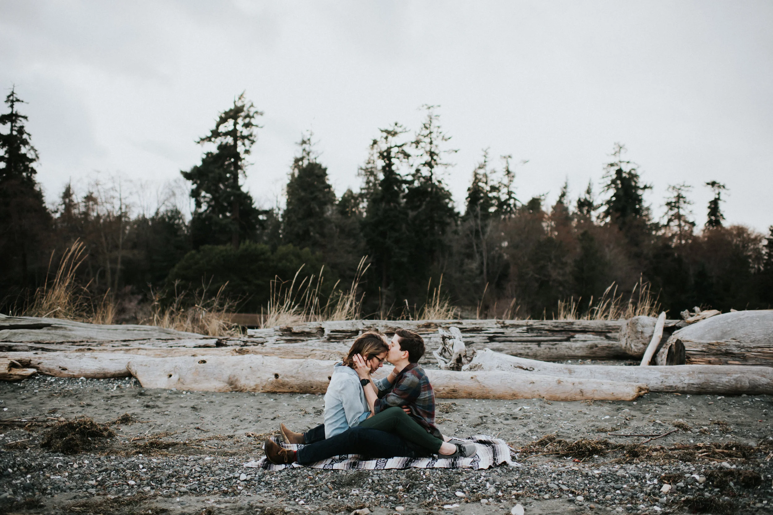 Bainbridge Island Engagement Session at Grand Forest and Fay Bainbridge Park