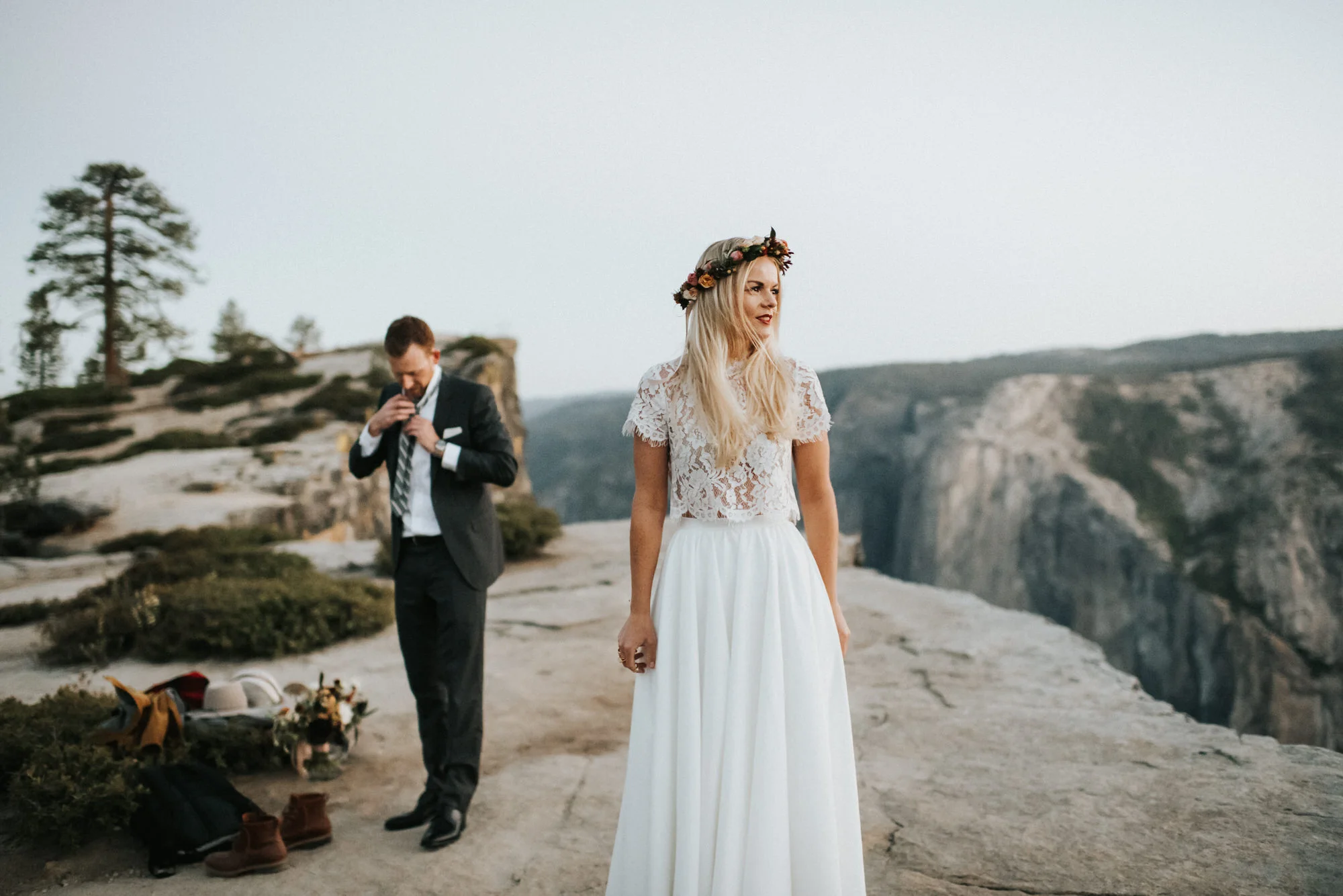 Sunrise Yosemite National Park Elopement at Taft Point