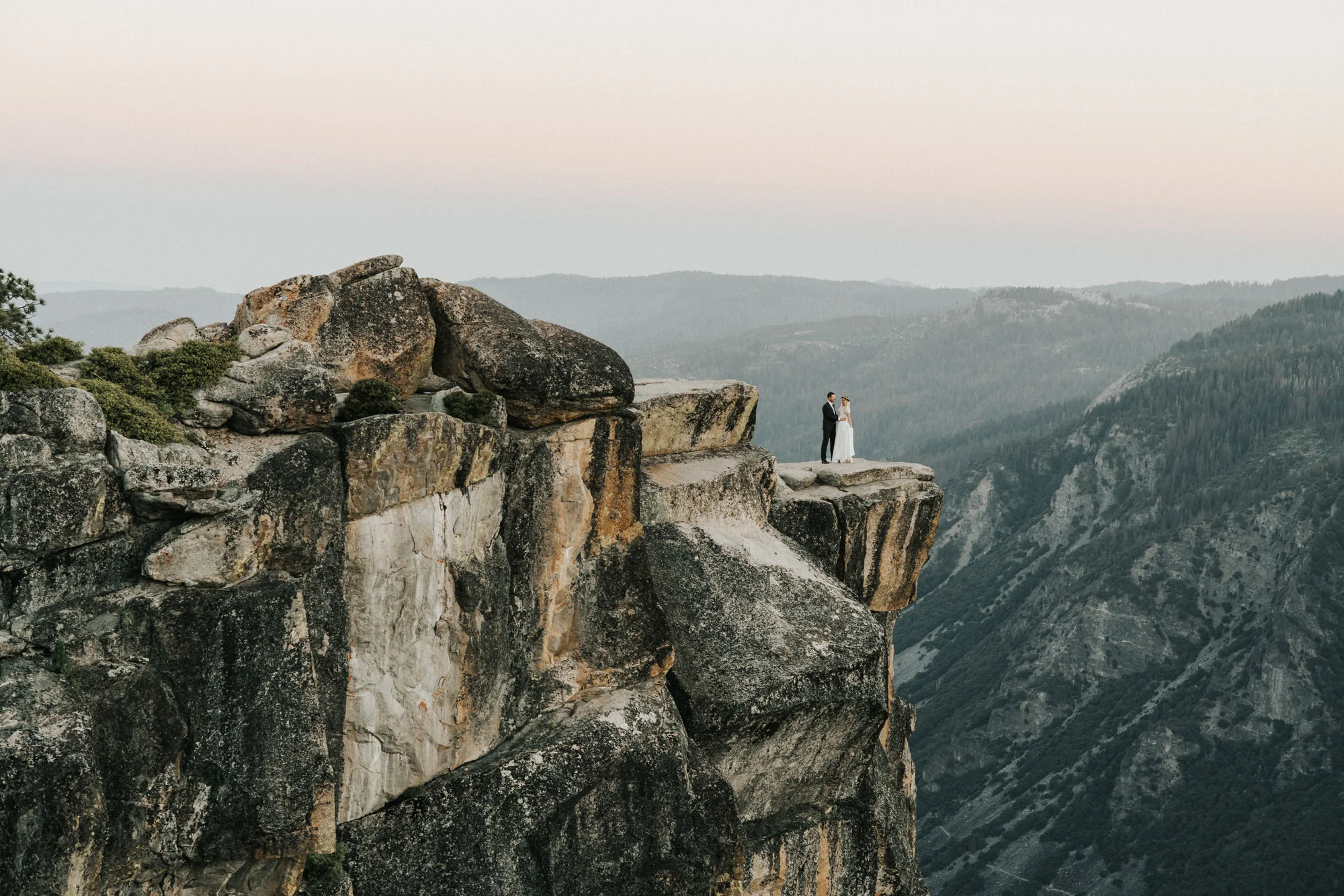 Sunrise Yosemite National Park Elopement at Taft Point