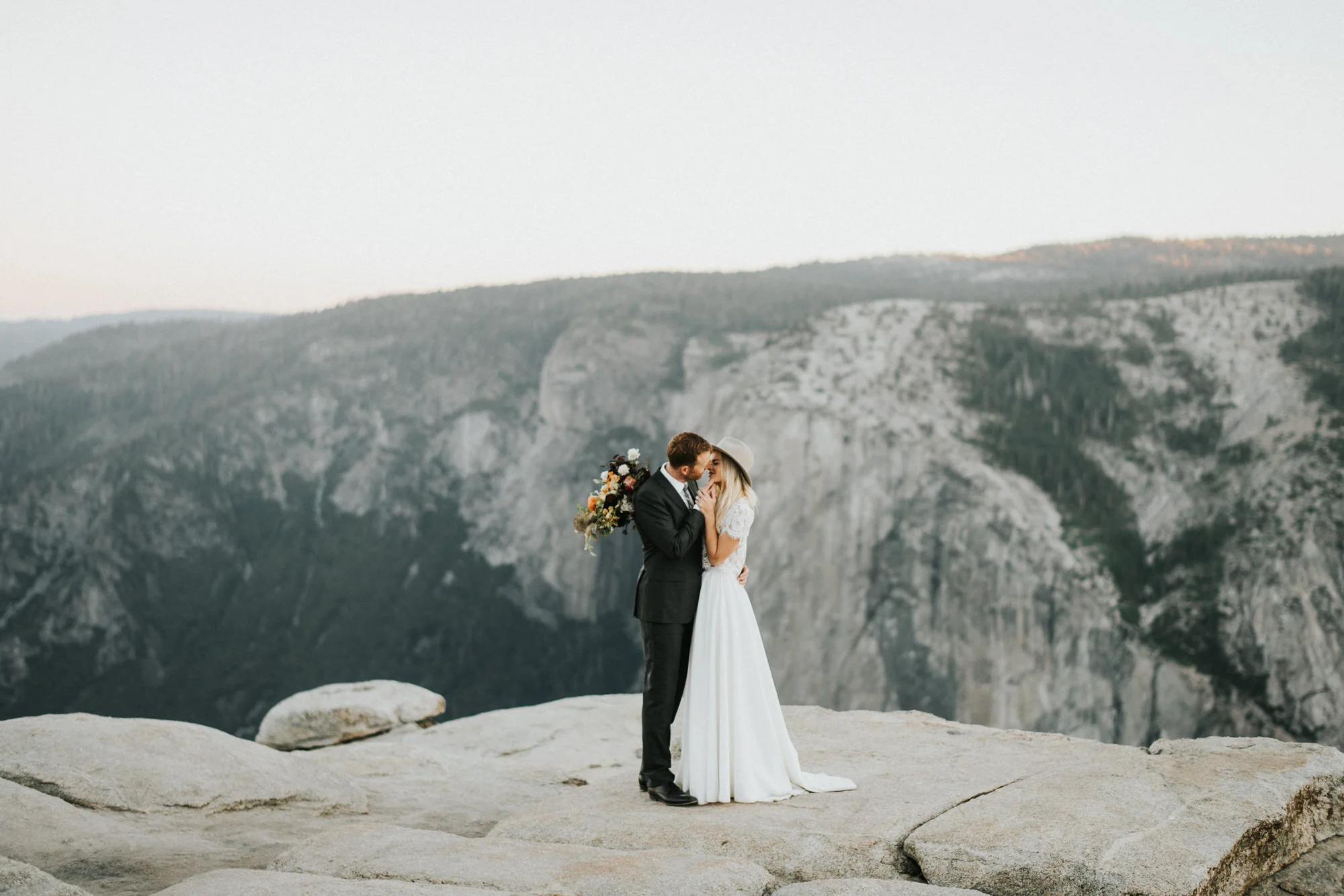 Sunrise Yosemite National Park Elopement at Taft Point