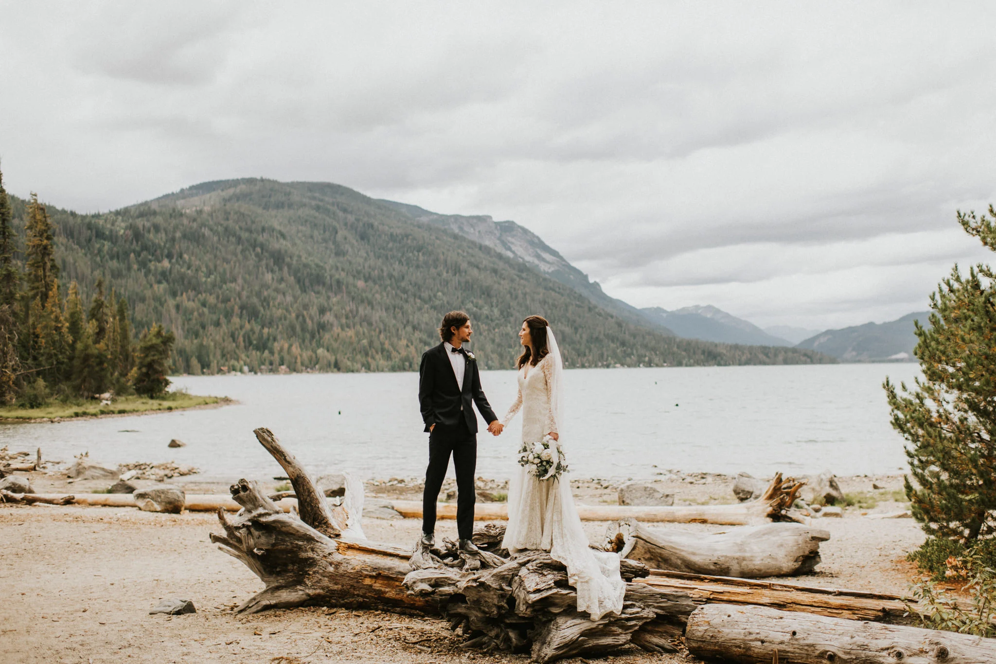 Lake Wenatchee State Park Leavenworth Washington Intimate Destination Wedding