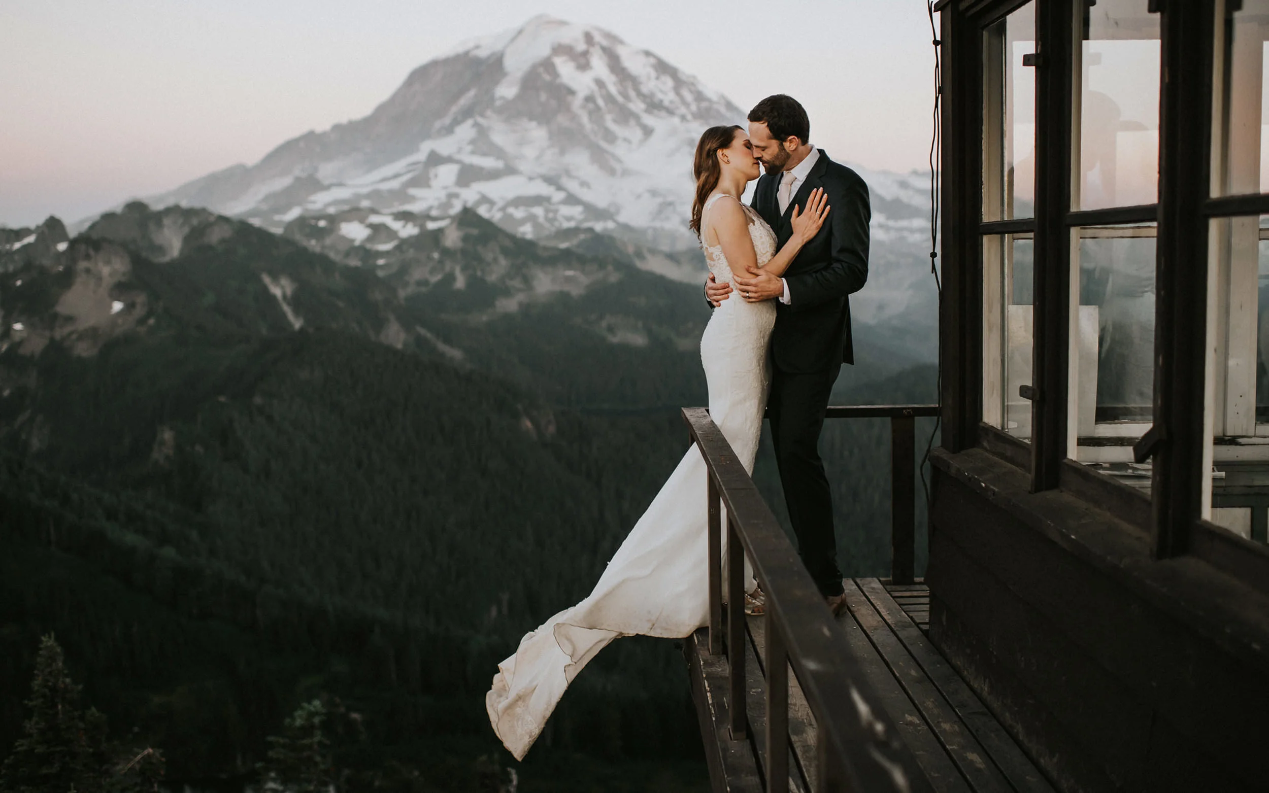 Mount Rainier National Park Adventure Elopement Wedding