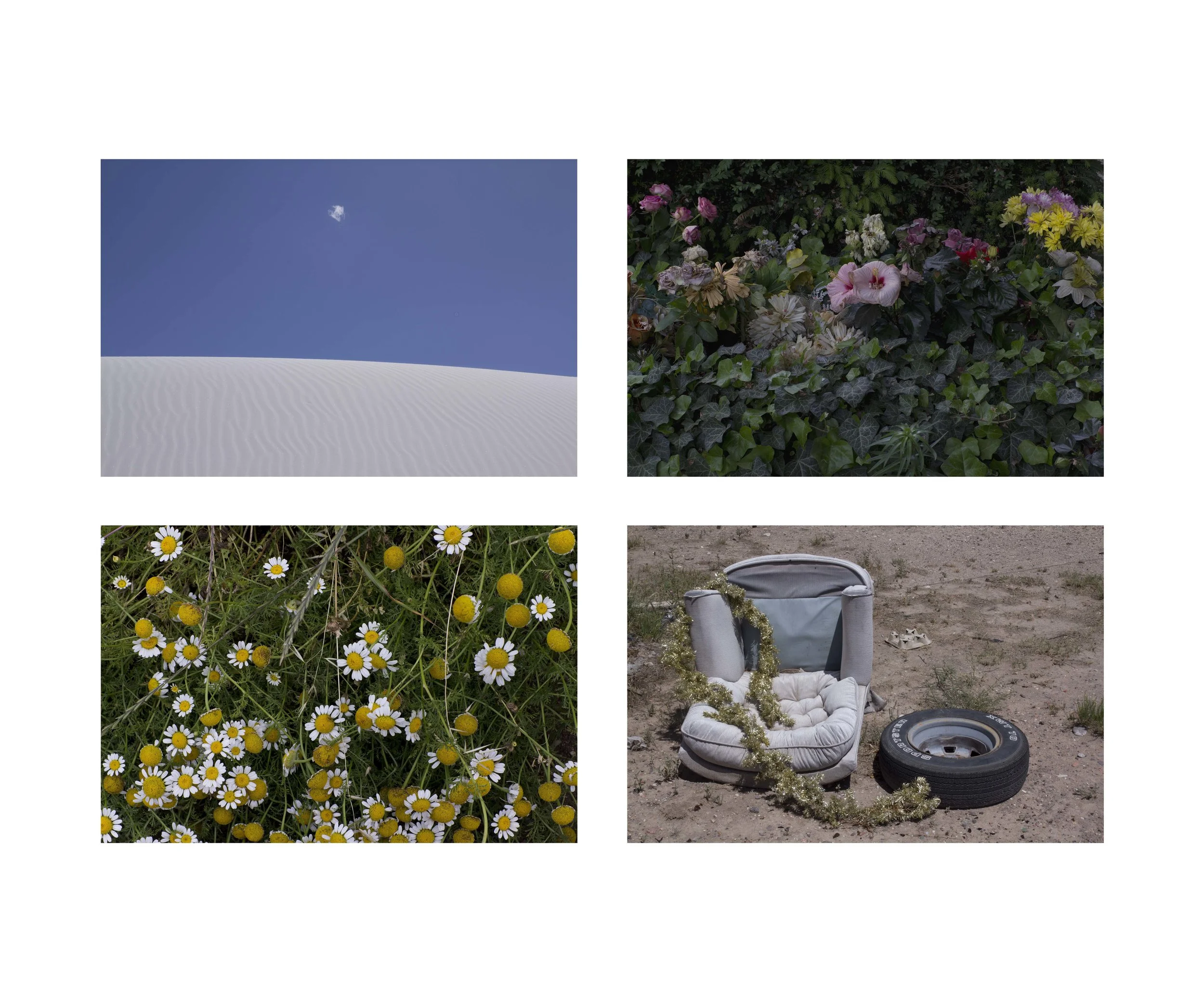 White Sands, NM; Berlin, Germany; Marfa, TX; Olympos, Turkey , archival pigment print, 20x24", 2013-2016
