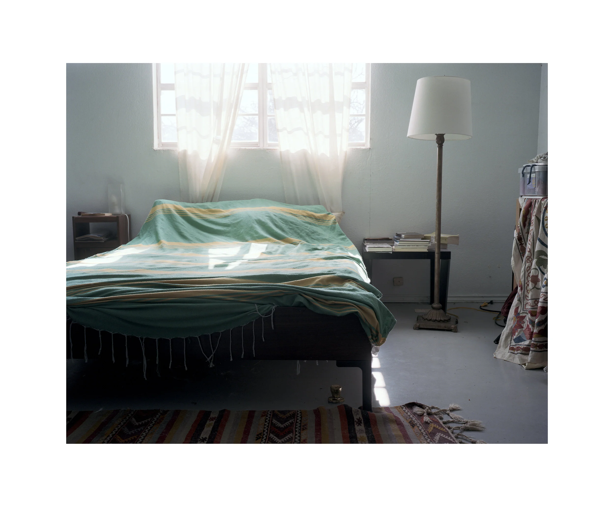 Rachel’s Bed, Marfa, TX, archival pigment print from 4x5 color negative, 20x24”, 2016