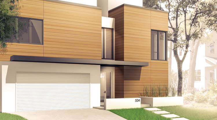 Yale Residence Front Exterior Rendering MWA