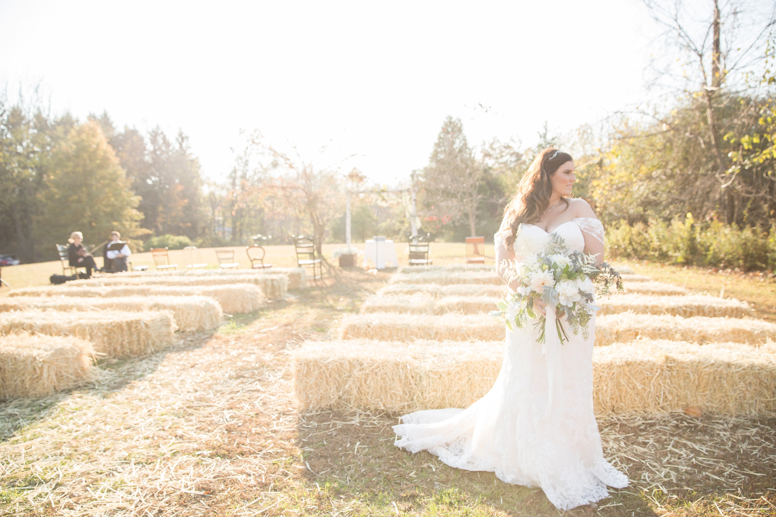 I love everything about this image. It depicts the feel of the ceremony so well: soft, romantic, warm and natural. This portrait and all the other pictures are the work of http://www.dawnjosephphotography.com. She has such a lovely touch.