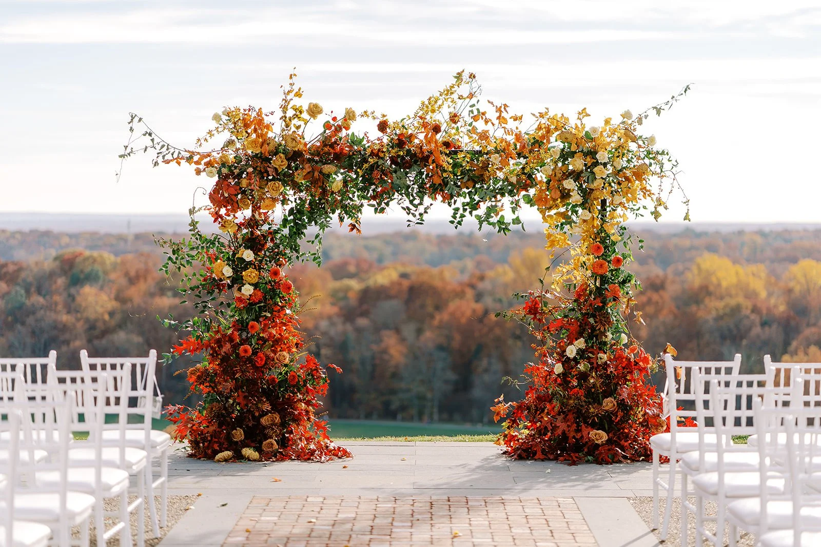 Textural Fall wedding at the beautiful Mansion at Natirar
