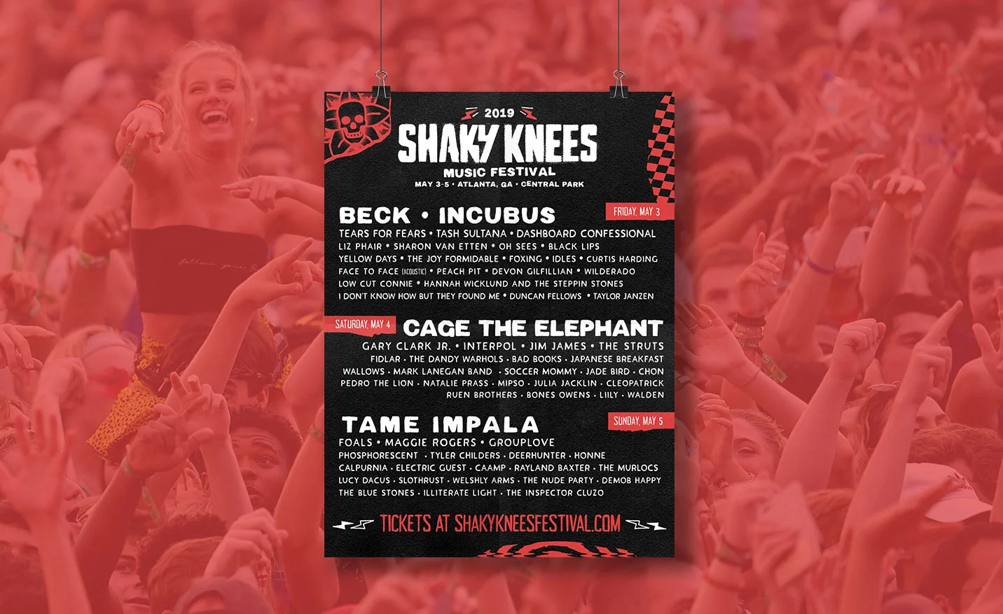   Shaky Knees Music Festival    Marketing Design, Campaign Conception, Project Management  
