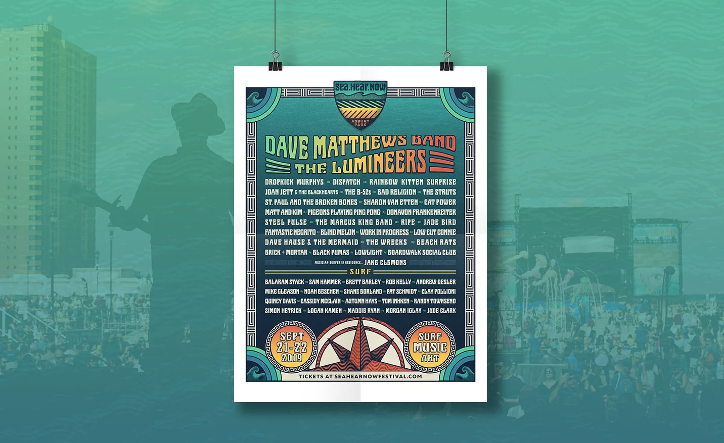   Sea.Hear.Now Music Festival    Marketing Design, Campaign Conception, Project Management  