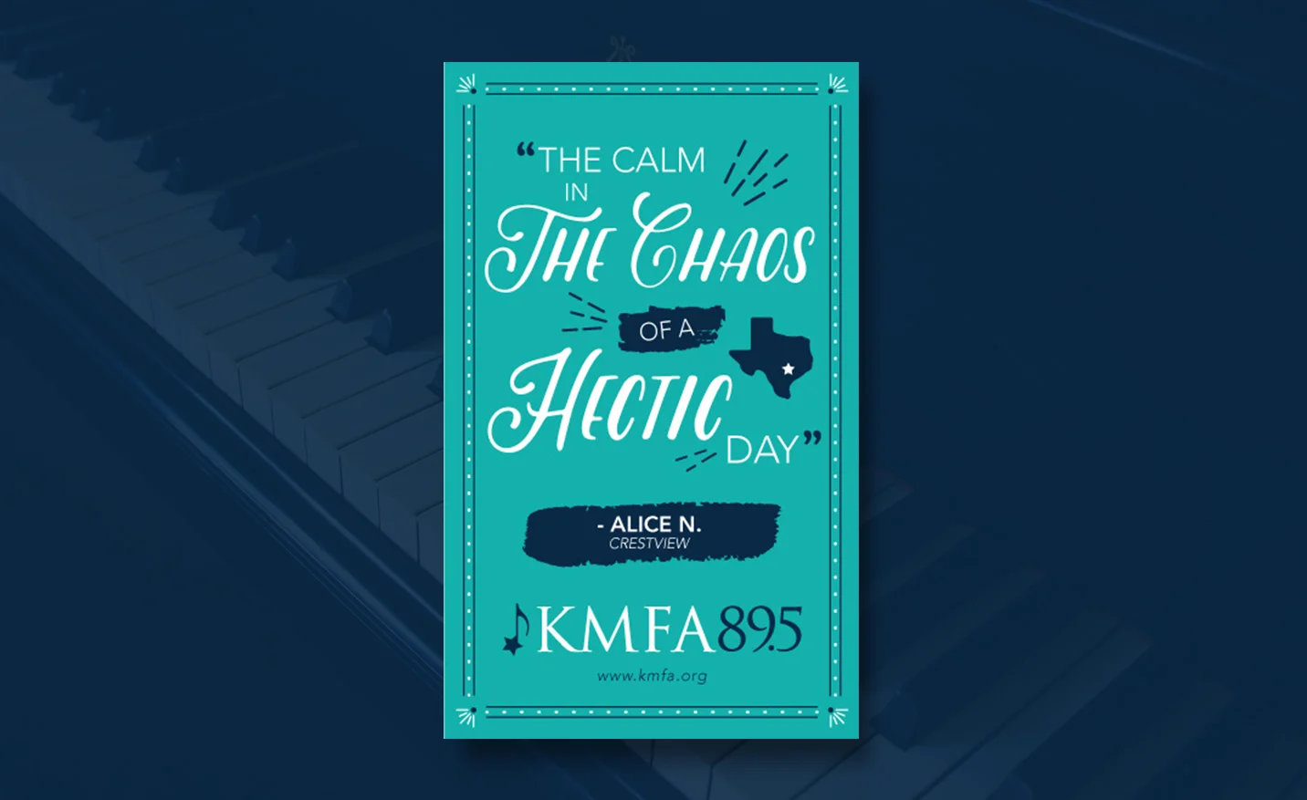   KMFA 89.5    Campaign + Merch Design  