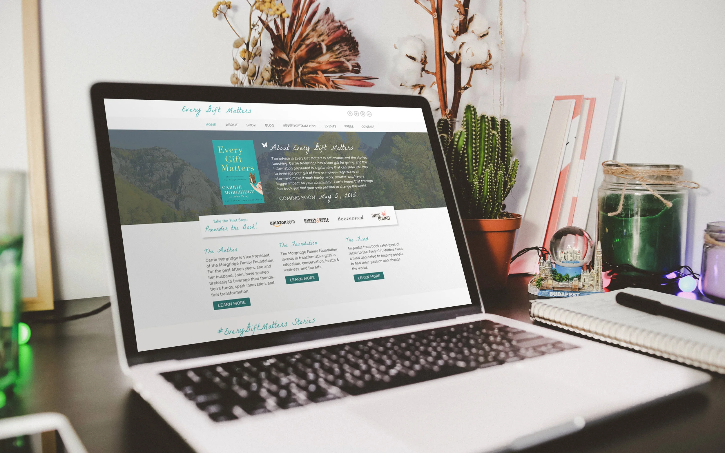   Carrie Morgridge    Branding + Website Design  