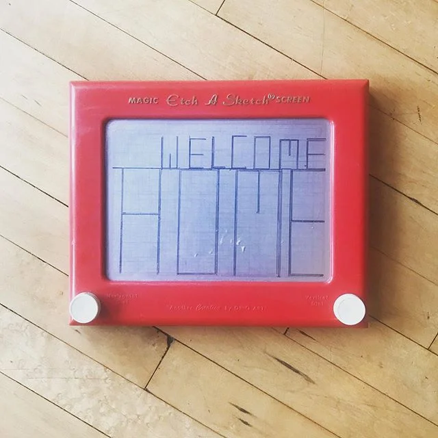 So this is what the world was like before internet. #etchasketch #throwback