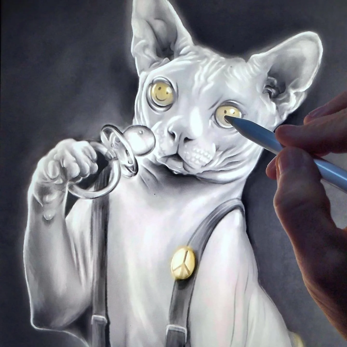 Sphynx cat Smileys. Because.