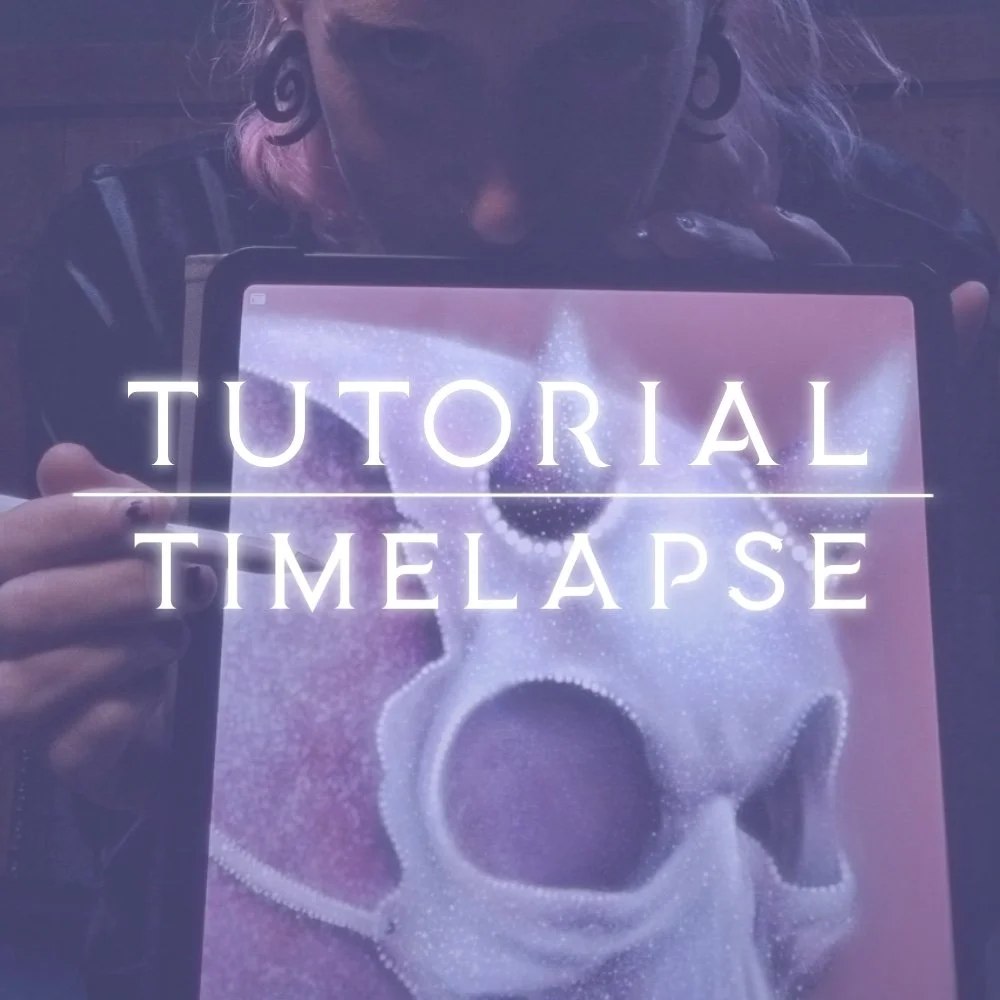 Art process: how to manifest a glitter demon