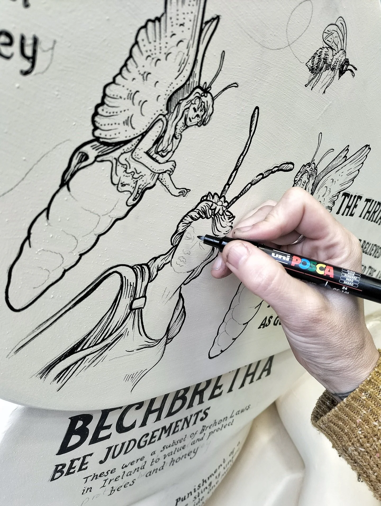 Flight of the giant bumble bees! 🐝

Today marks the final day of @fhbuzzinthecity which I can&rsquo;t quite bee-lieve!

Thought I&rsquo;d share the Greek Mythology of &lsquo;The Thriae&rsquo;

The Thriae were prophetic, half women, half bee sisters,
