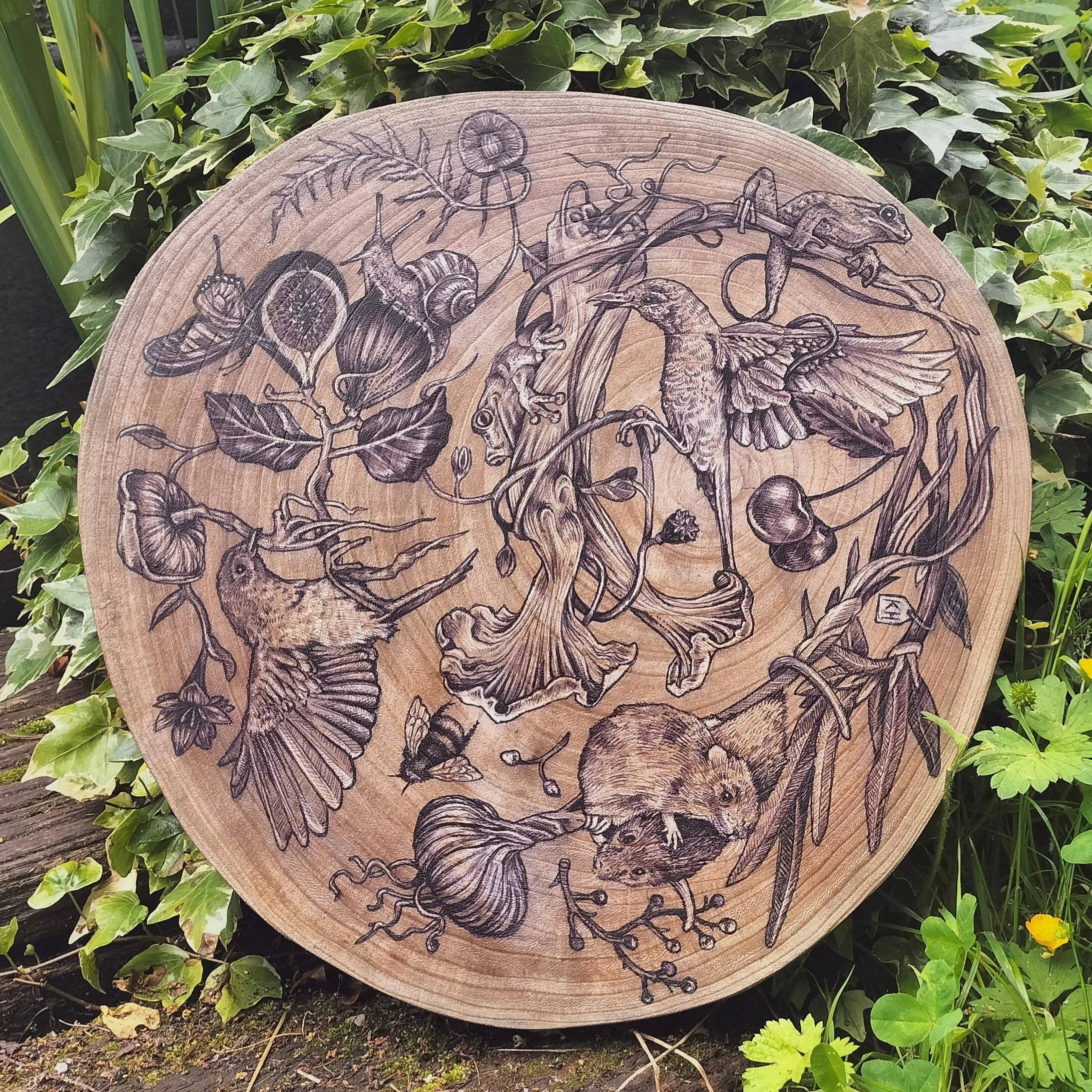 ‘ Nature’s Rhythm’ wood slice commission