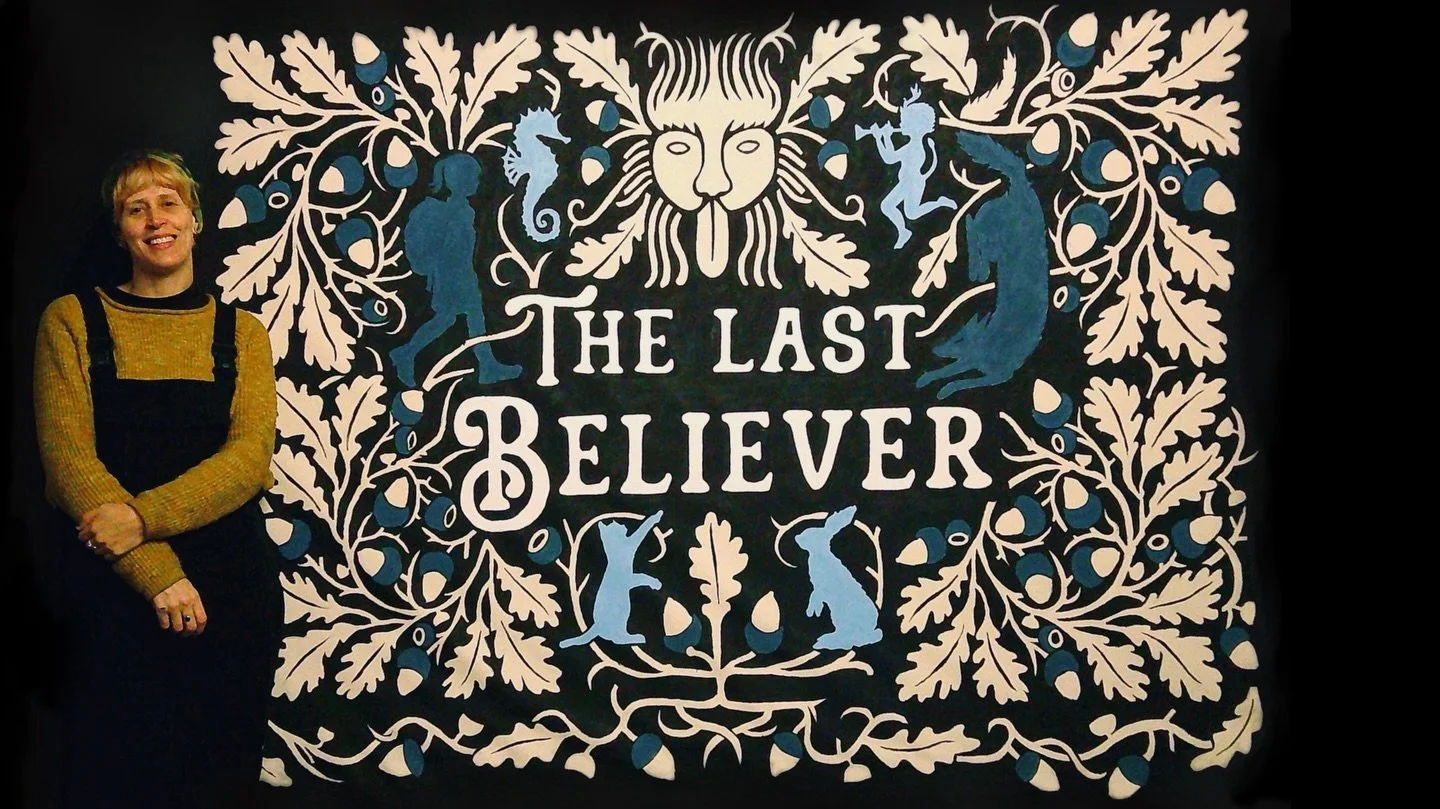 Behold the giant Crankie! I&rsquo;ve been busy working on this scroll the past month and finally said my goodbyes last week. From storyboarding to committing to a 30m length of canvas&hellip;.It has been an absolute joy of a project to work on, mergi