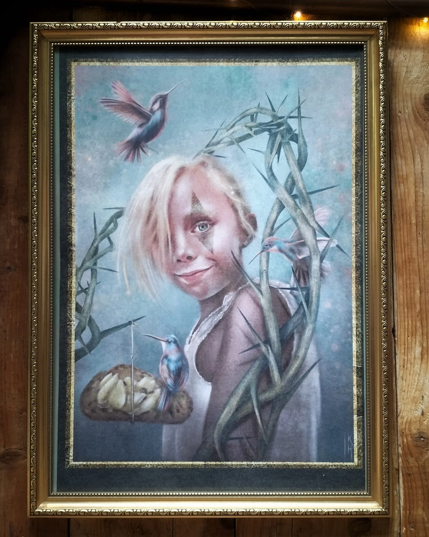 🥀The Bewdly Briar🥀 (prints and art guides in my webshop for any arty folklore nerds)

This portrait painting was part of my  @oxfordshireartweeks  exhibition &lsquo;Into the Nettle Patch&rsquo; depicting my niece, Eden, as she is passed under the B