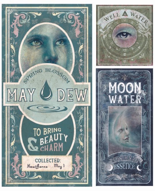 Witch  Bottle Label Designs