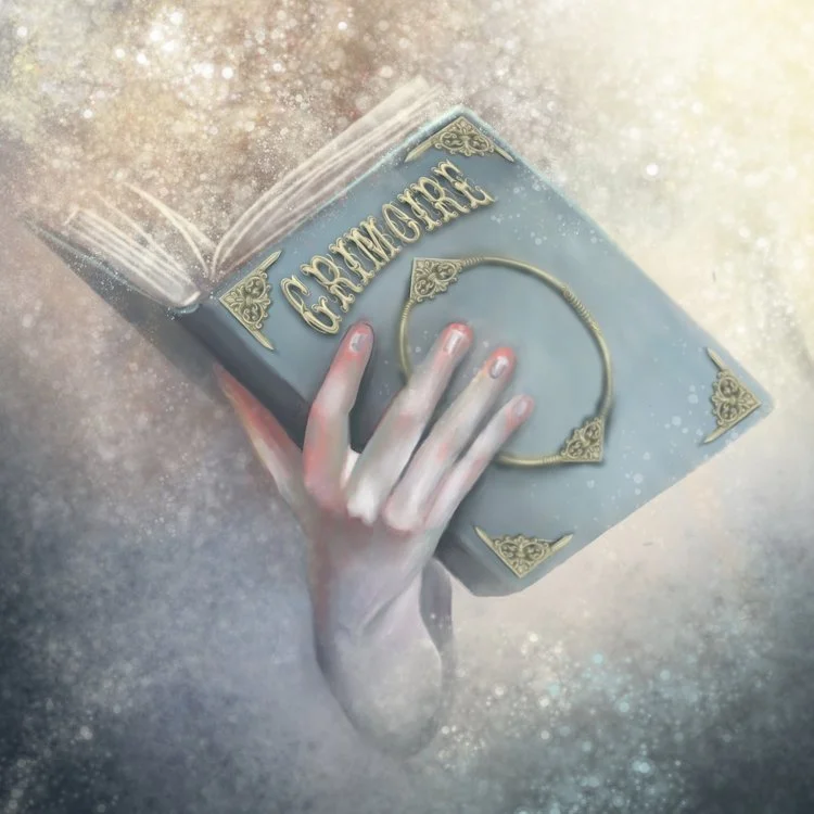 Grimoire Book Illustration 