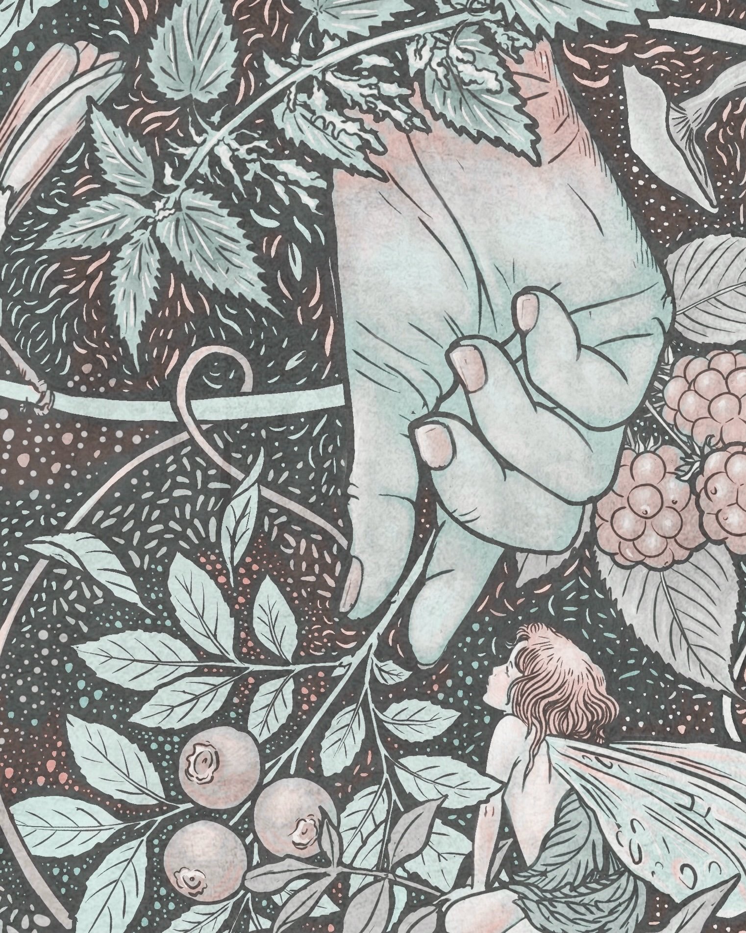Finished image with texture