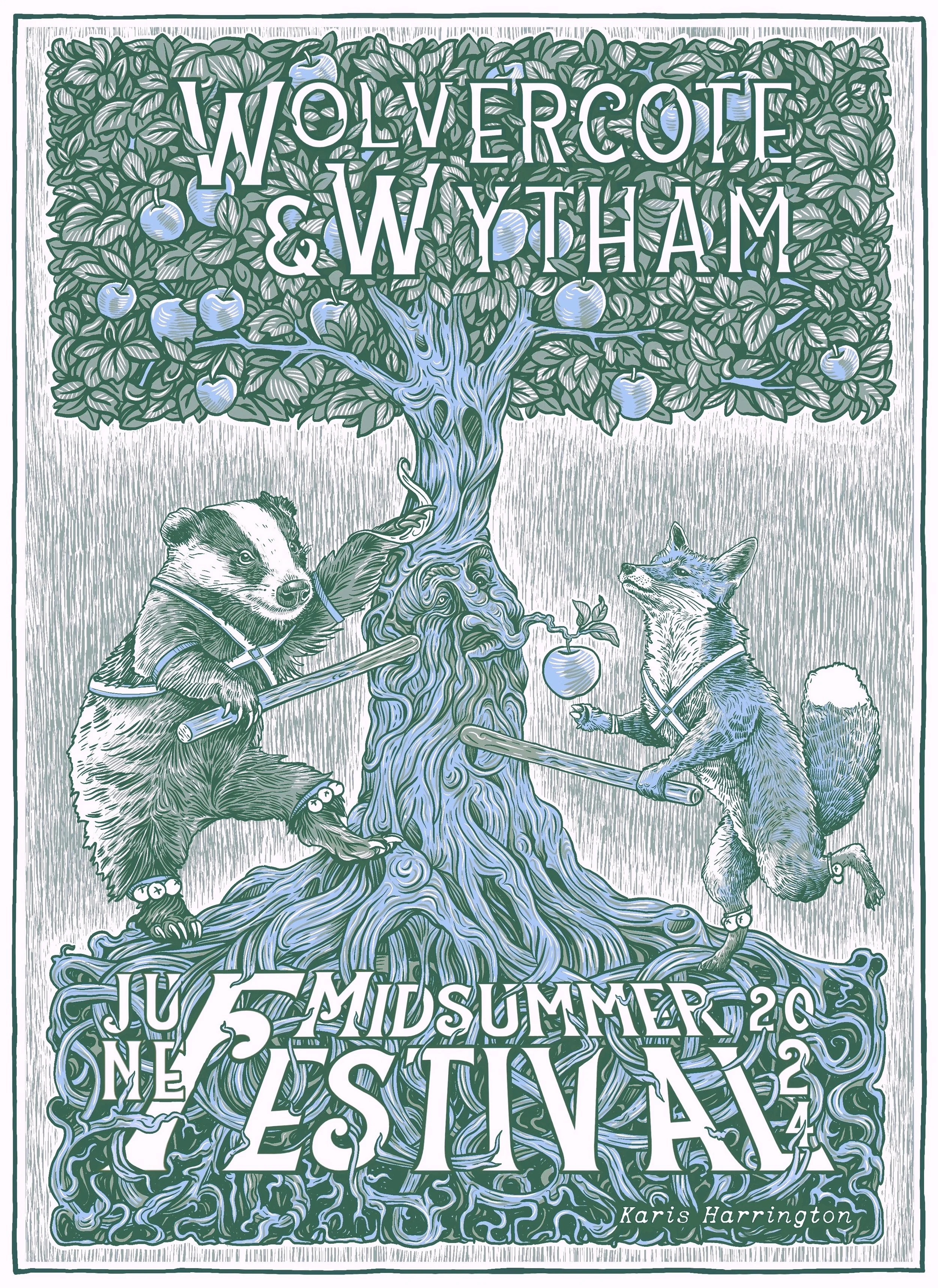 Midsummer Festival Poster and Tote Design