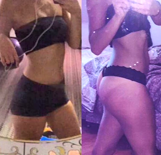 "These two pictures are about a month and a half apart. I love your workouts and seeing progress everyday. Keep doing you girl, you're my inspiration!"-Paula R. 