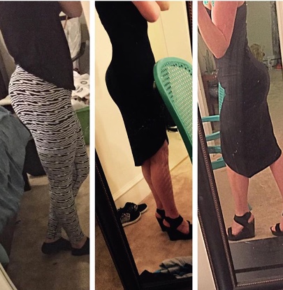 "Progress pics! After Build A Bumba Booty 1&2 plus Build A Bumba Body. Thanks for helping the booty grow! #buildabumbabooty"-Laura J.
